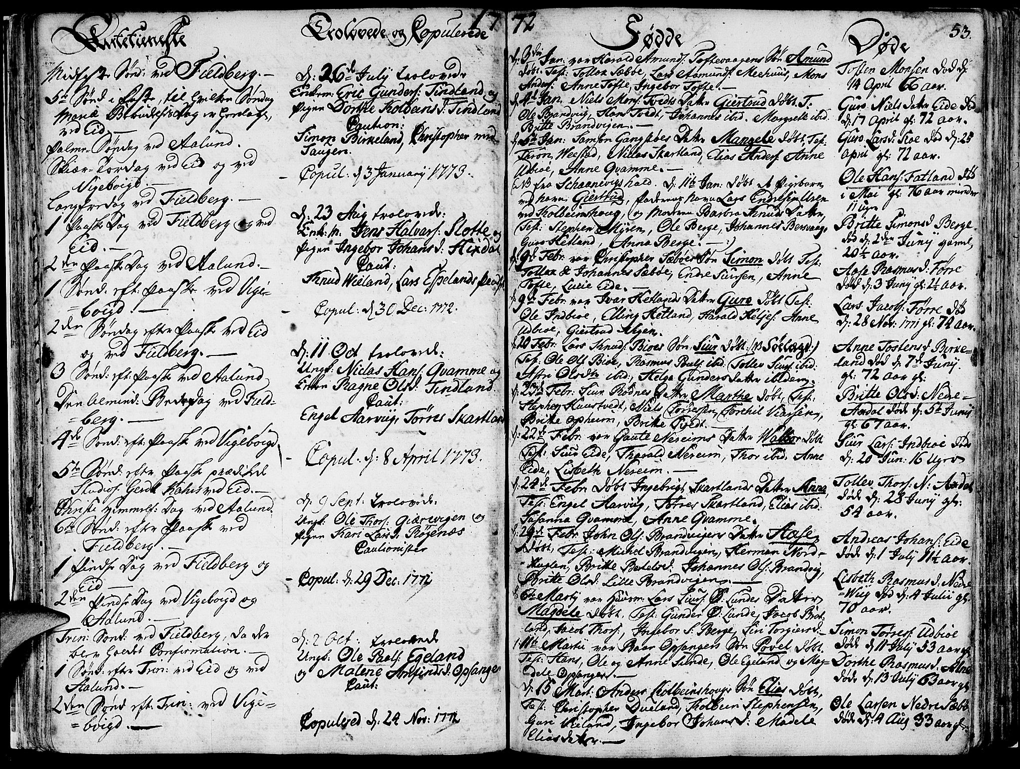 Fjelberg sokneprestembete, SAB/A-75201/H/Haa: Ministerialbok nr. A 2, 1760-1788, s. 53