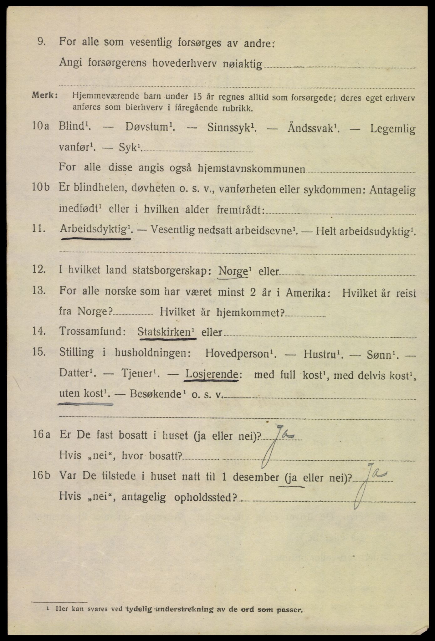 SAK, Folketelling 1920 for 0904 Grimstad kjøpstad, 1920, s. 7278
