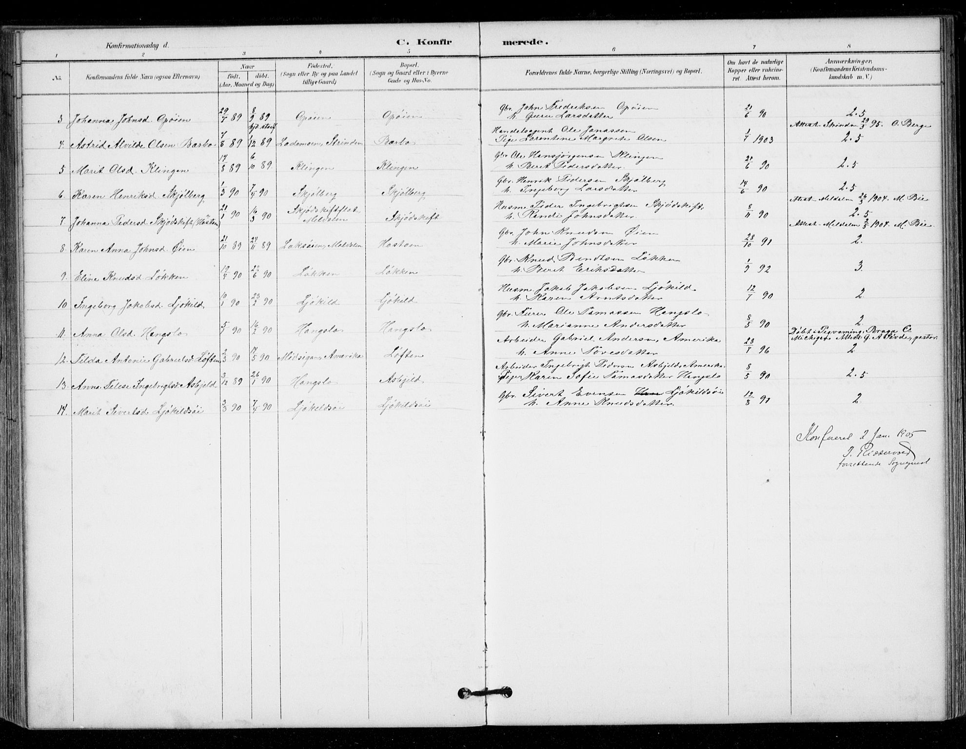 Ministerialprotokoller, klokkerbøker og fødselsregistre - Sør-Trøndelag, SAT/A-1456/671/L0841: Ministerialbok nr. 671A03, 1893-1915