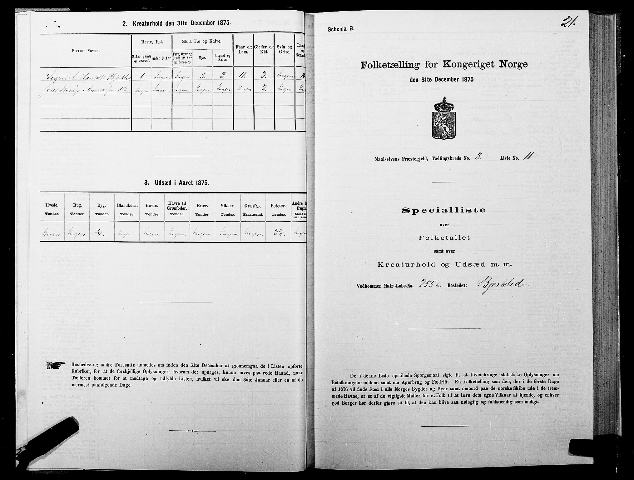 SATØ, Folketelling 1875 for 1924P Målselv prestegjeld, 1875, s. 2021