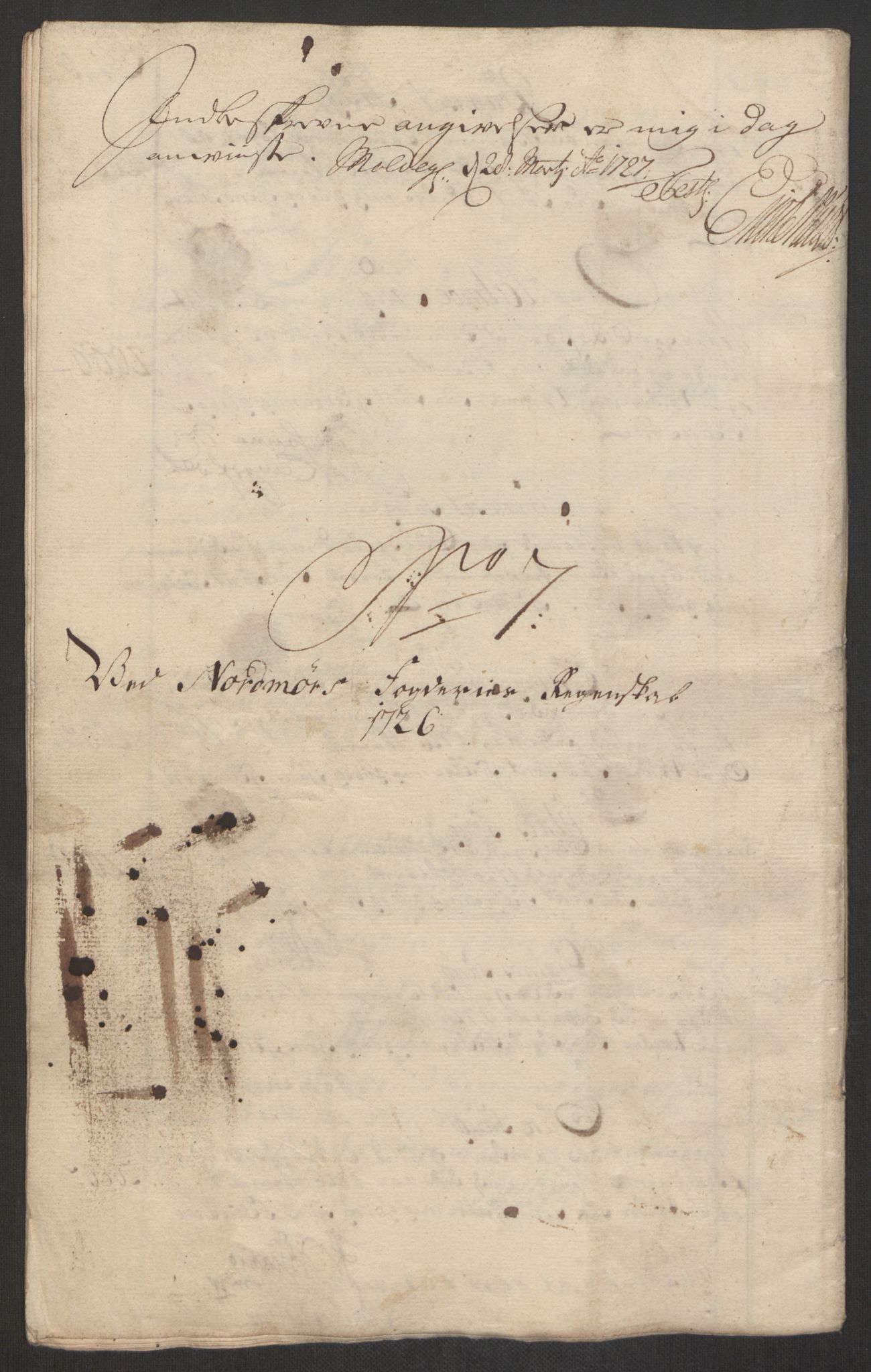 Rentekammeret inntil 1814, Reviderte regnskaper, Fogderegnskap, RA/EA-4092/R56/L3759: Fogderegnskap Nordmøre, 1726, s. 126