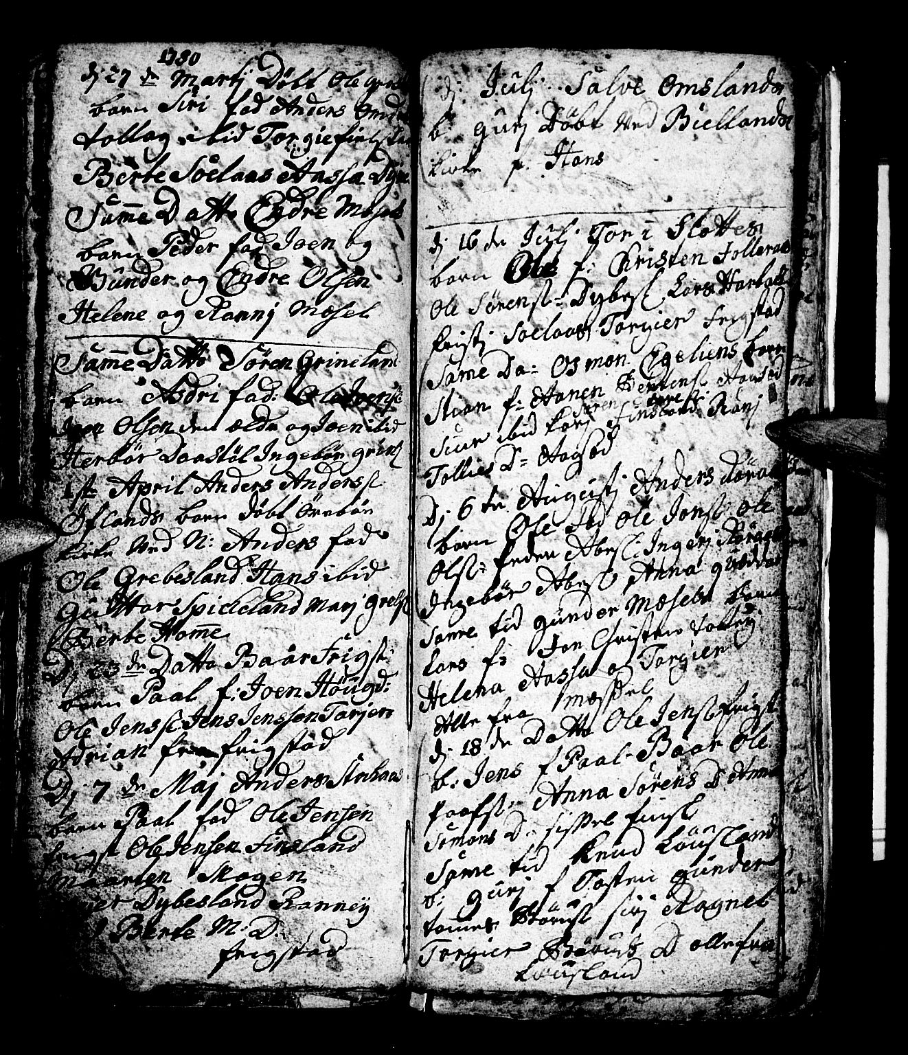Bjelland sokneprestkontor, SAK/1111-0005/F/Fb/Fbb/L0001: Klokkerbok nr. B 1, 1732-1782, s. 115
