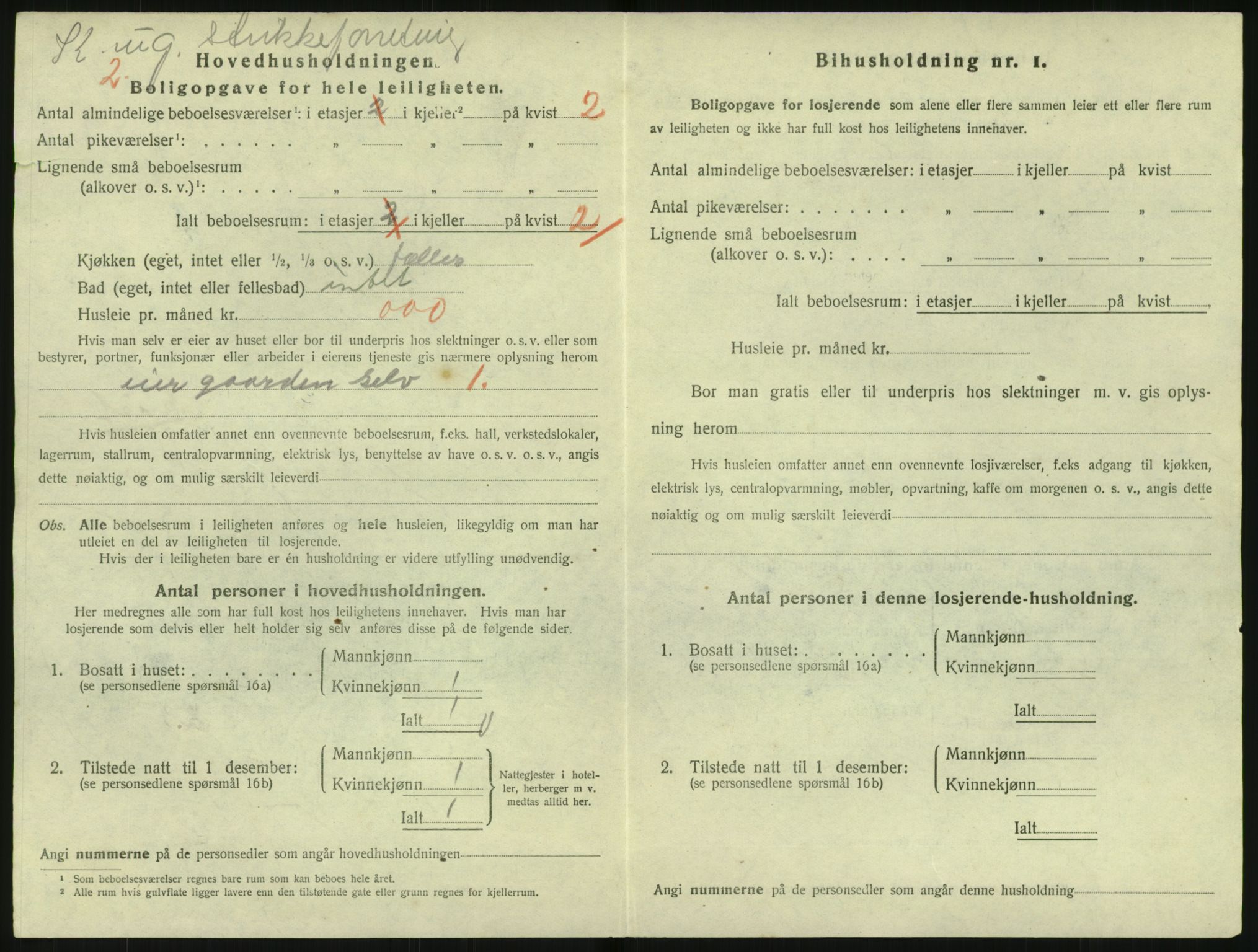 SAST, Folketelling 1920 for 1102 Sandnes ladested, 1920, s. 2493