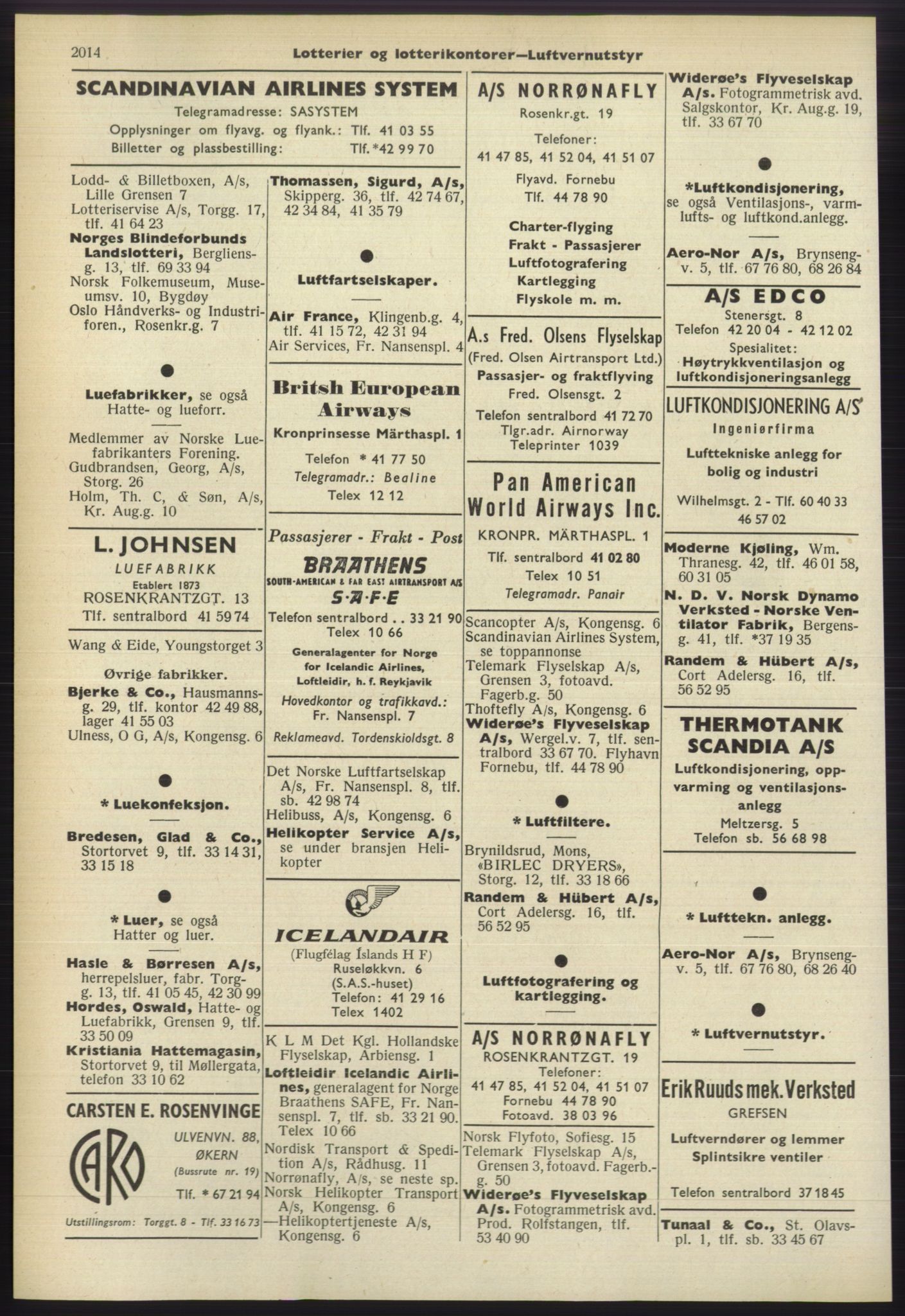 Kristiania/Oslo adressebok, PUBL/-, 1960-1961, s. 2014