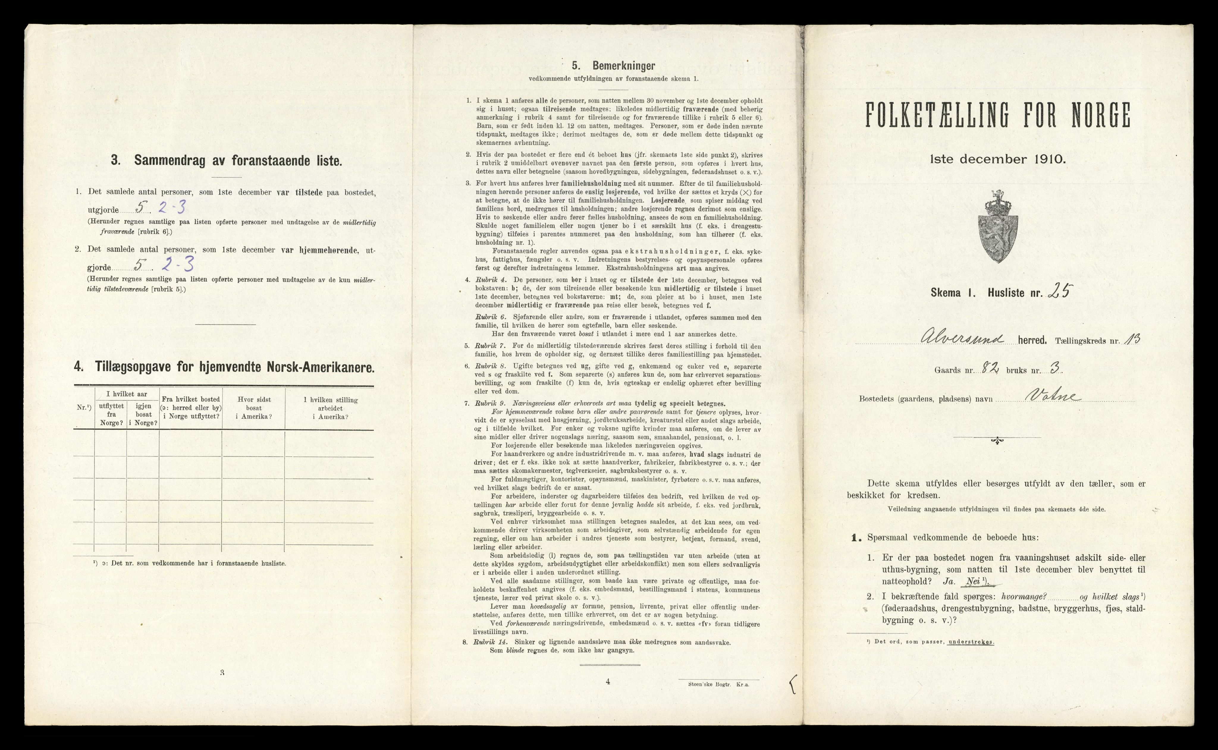 RA, Folketelling 1910 for 1257 Alversund herred, 1910, s. 954