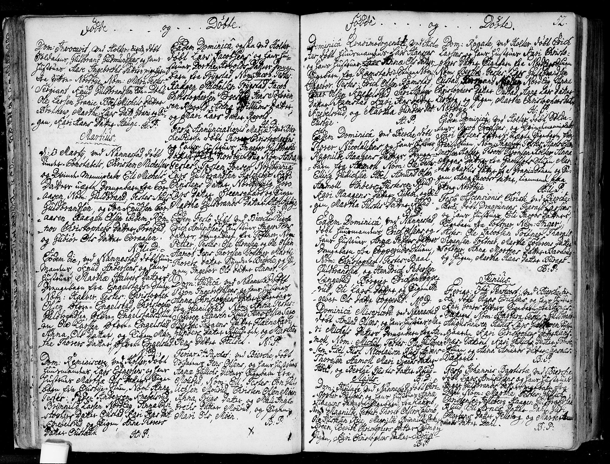 Nannestad prestekontor Kirkebøker, SAO/A-10414a/F/Fa/L0006: Ministerialbok nr. I 6, 1739-1754, s. 52