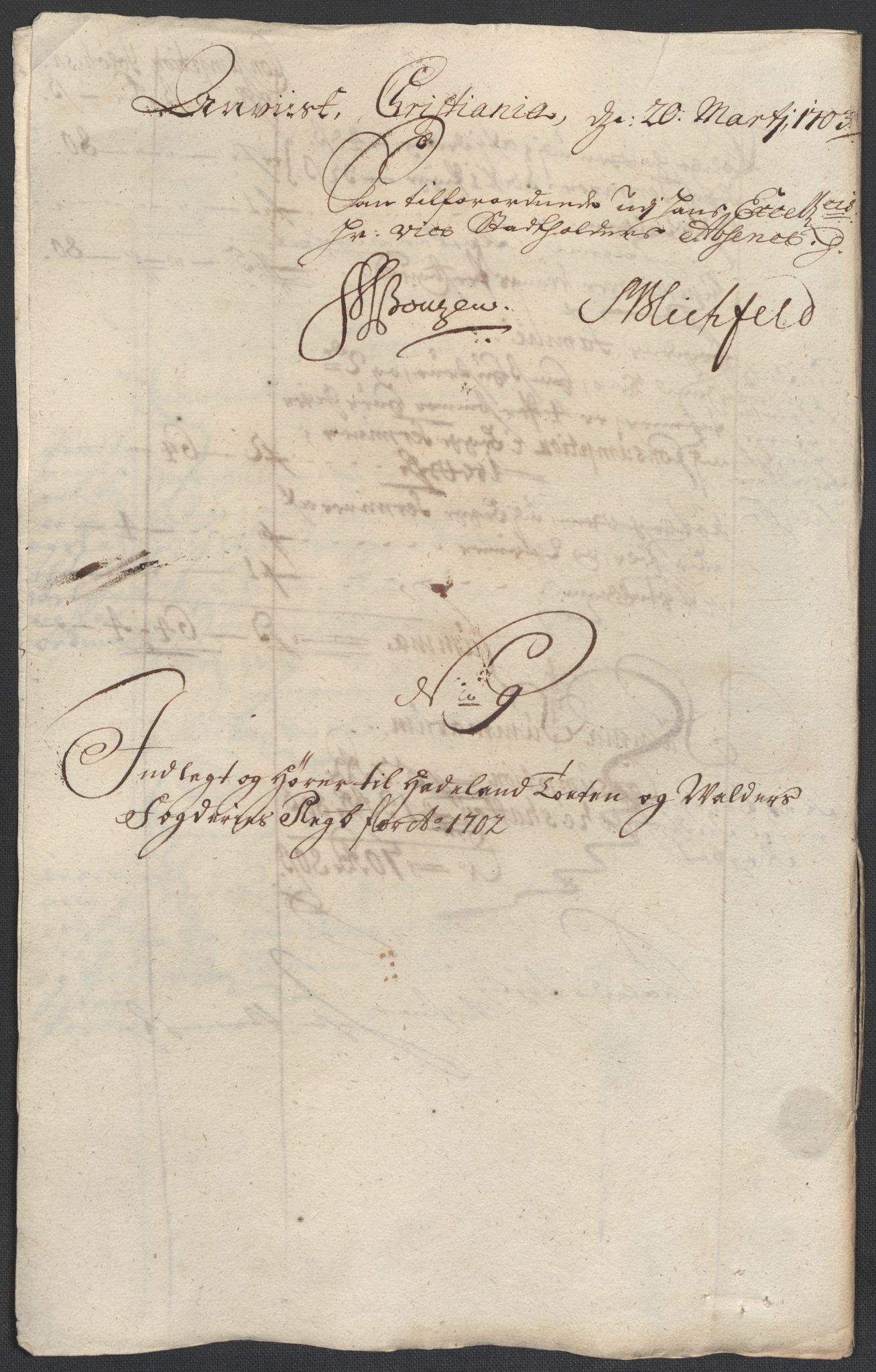 Rentekammeret inntil 1814, Reviderte regnskaper, Fogderegnskap, AV/RA-EA-4092/R18/L1300: Fogderegnskap Hadeland, Toten og Valdres, 1702, s. 297