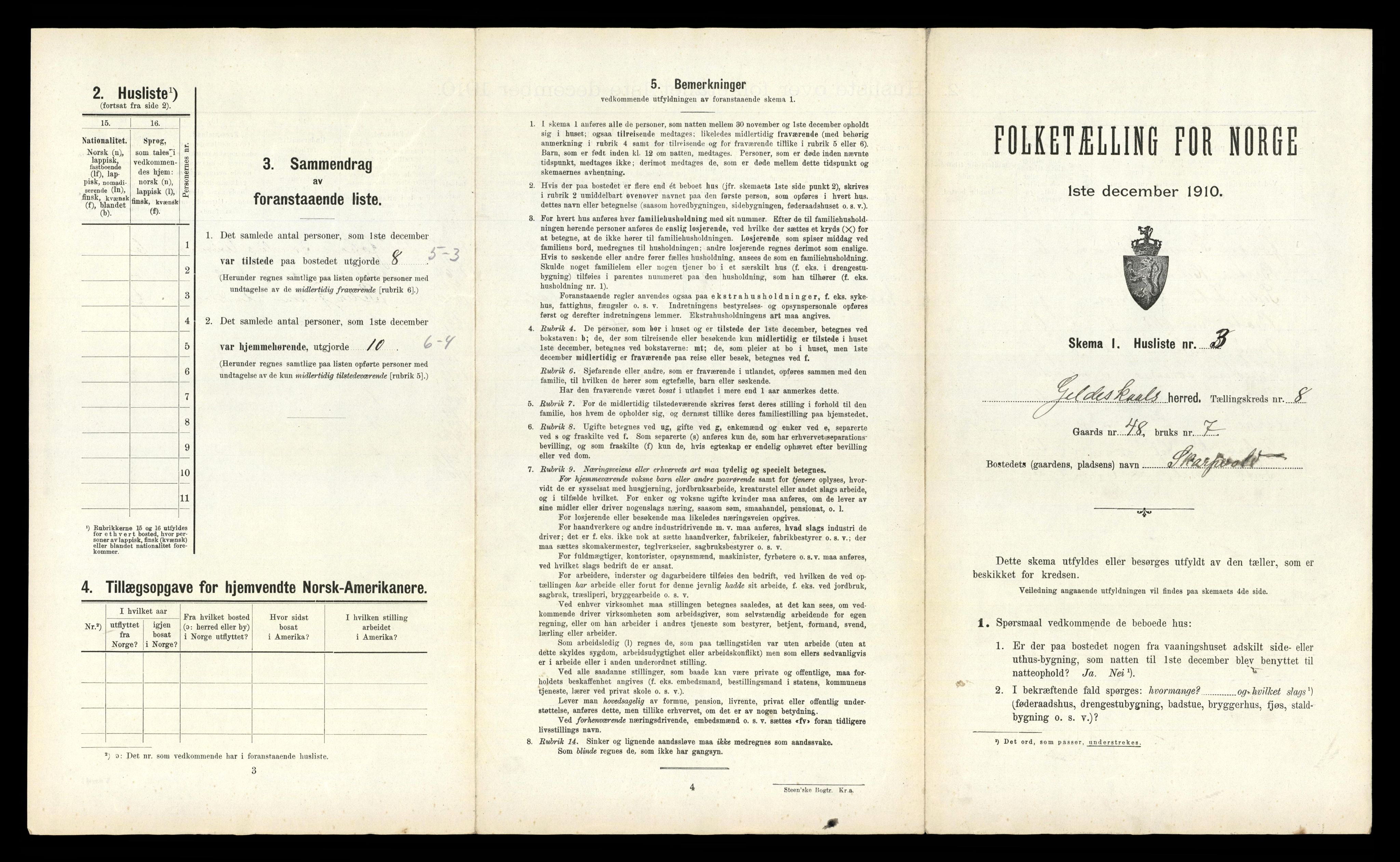 RA, Folketelling 1910 for 1838 Gildeskål herred, 1910, s. 801