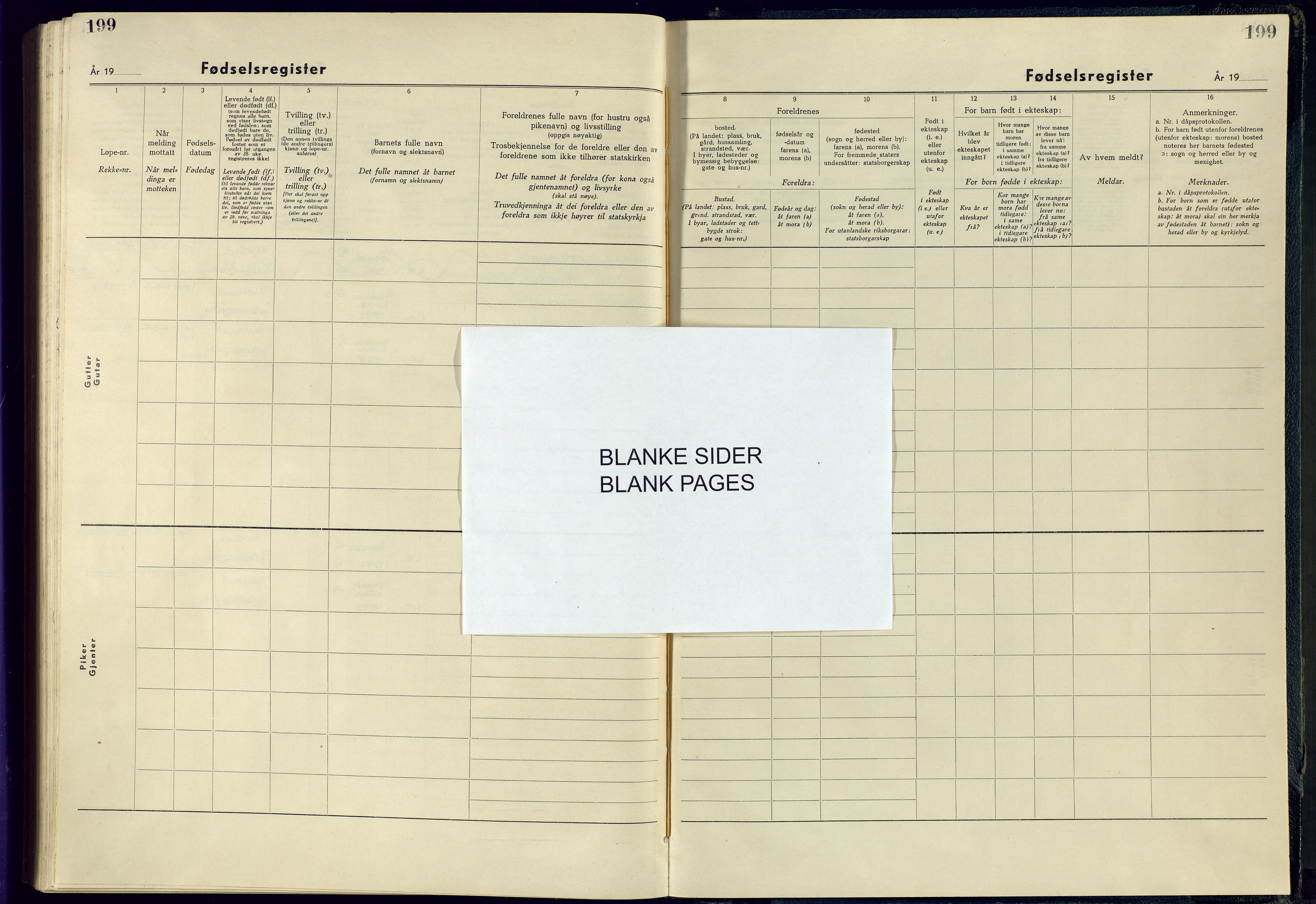 Austre Moland sokneprestkontor, SAK/1111-0001/J/Ja/L0004: Fødselsregister nr. A-VI-28, 1951-1983