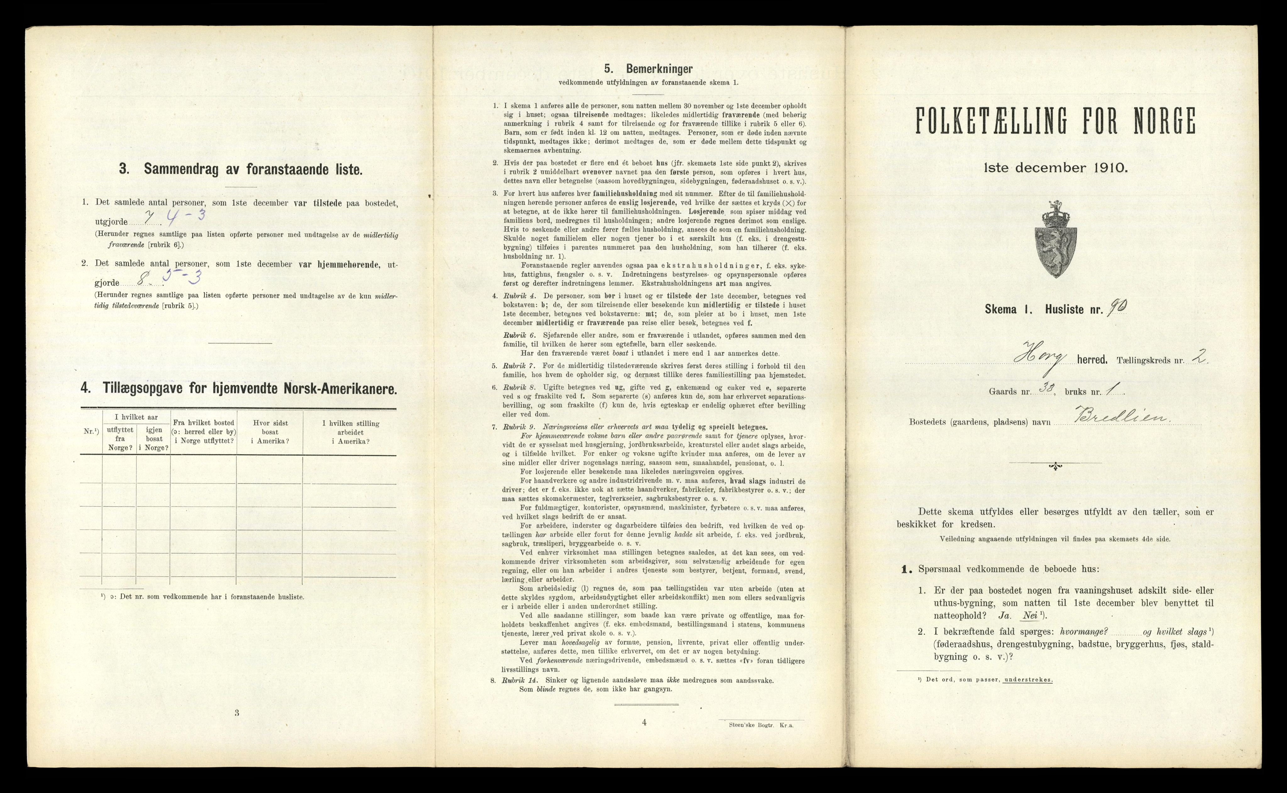 RA, Folketelling 1910 for 1650 Horg herred, 1910, s. 342
