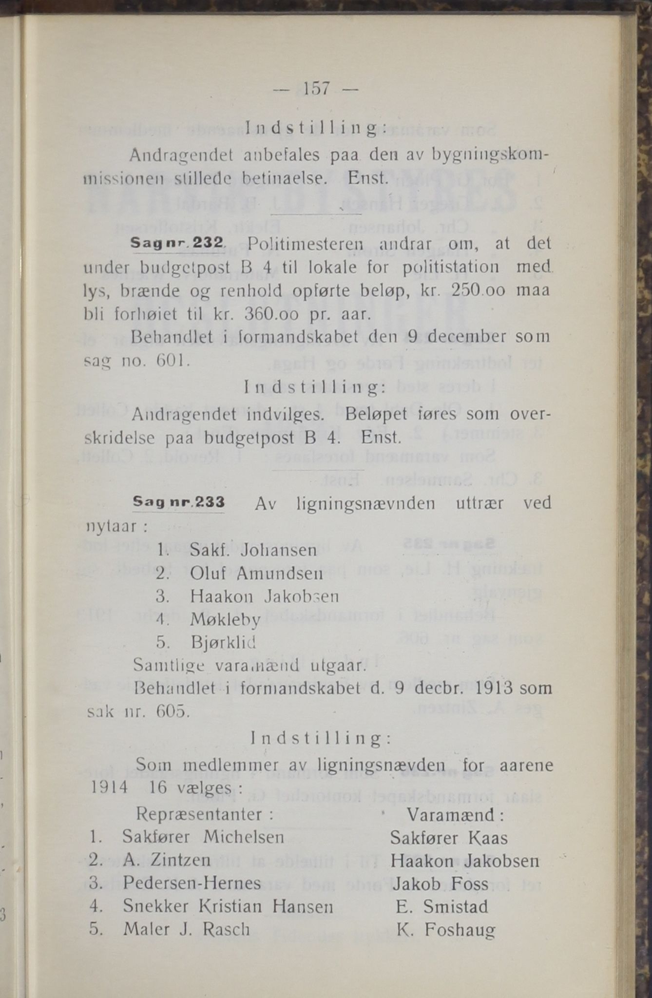 Narvik kommune. Formannskap , AIN/K-18050.150/A/Ab/L0003: Møtebok, 1913