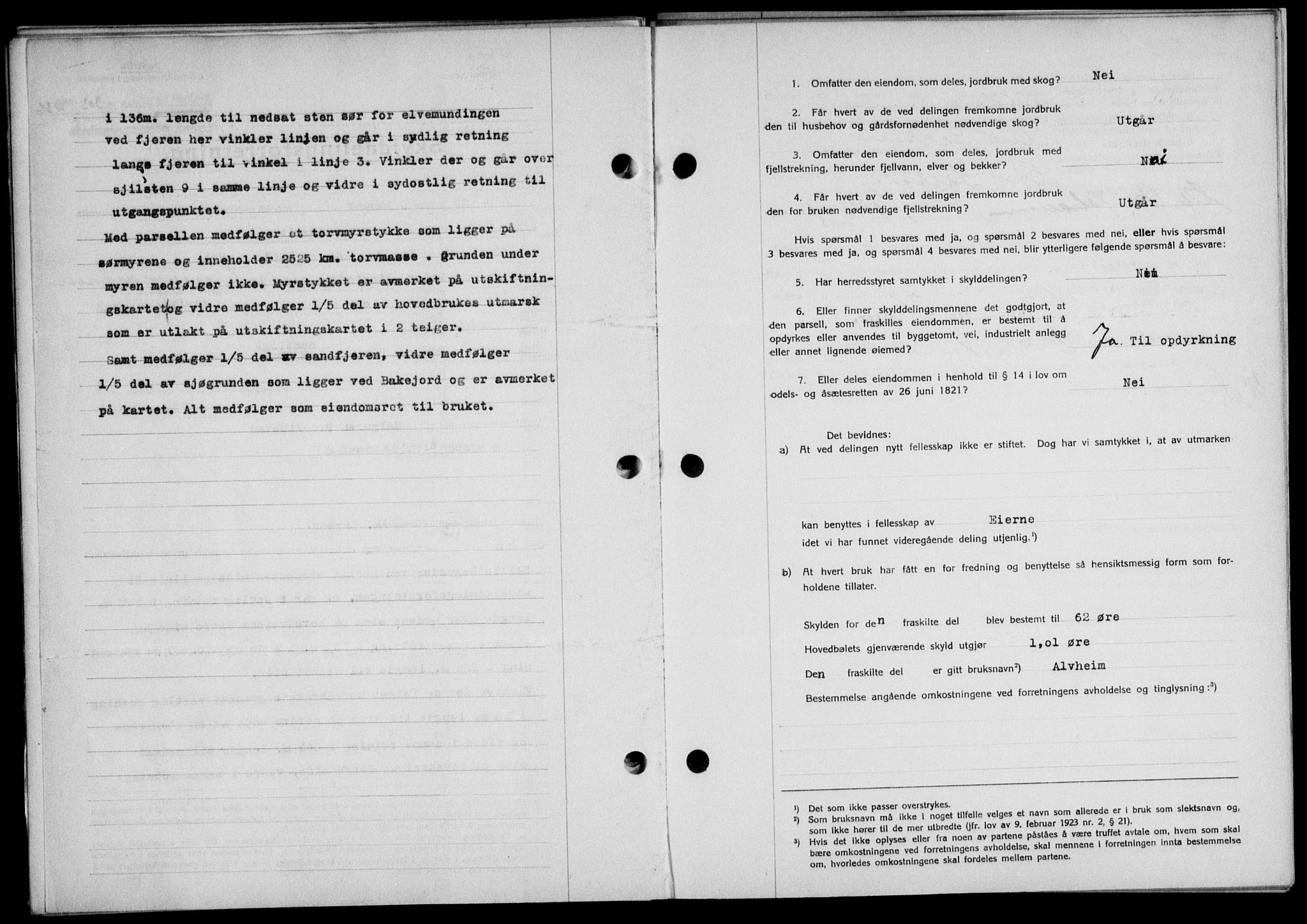 Lofoten sorenskriveri, SAT/A-0017/1/2/2C/L0033b: Pantebok nr. 33b, 1936-1936, Dagboknr: 303/1936