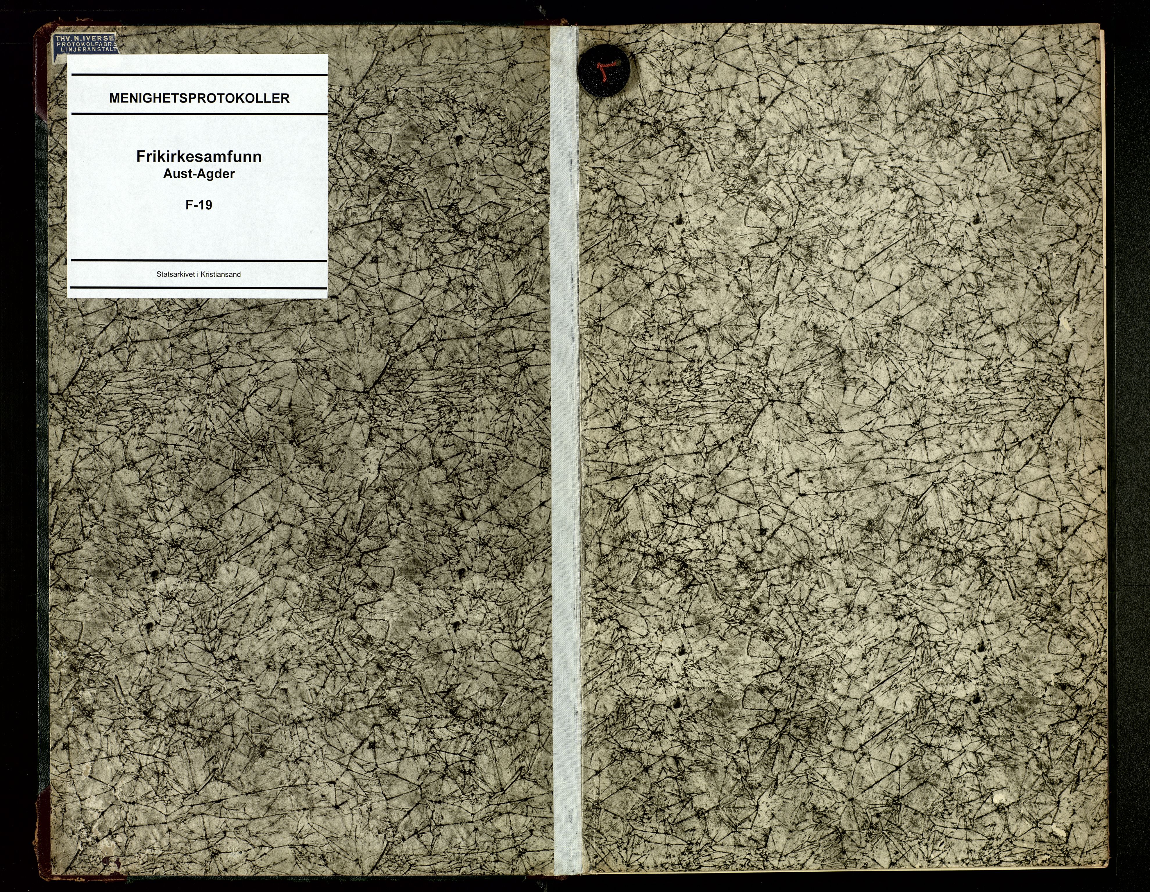 Den evangelisk-lutherske frimenighet, Risør, AV/SAK-1292-0007/F/Fa/L0003: Dissenterprotokoll nr. F 19, 1954-1995