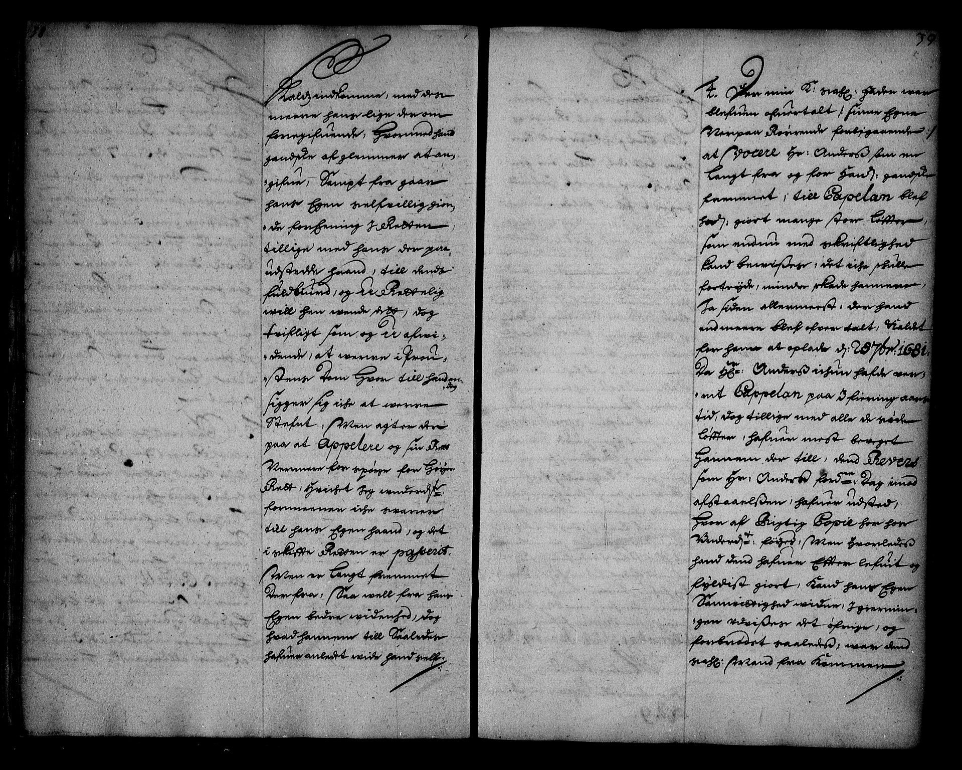 Stattholderembetet 1572-1771, AV/RA-EA-2870/Ae/L0008: Supplikasjons- og resolusjonsprotokoll, 1691, s. 38-39
