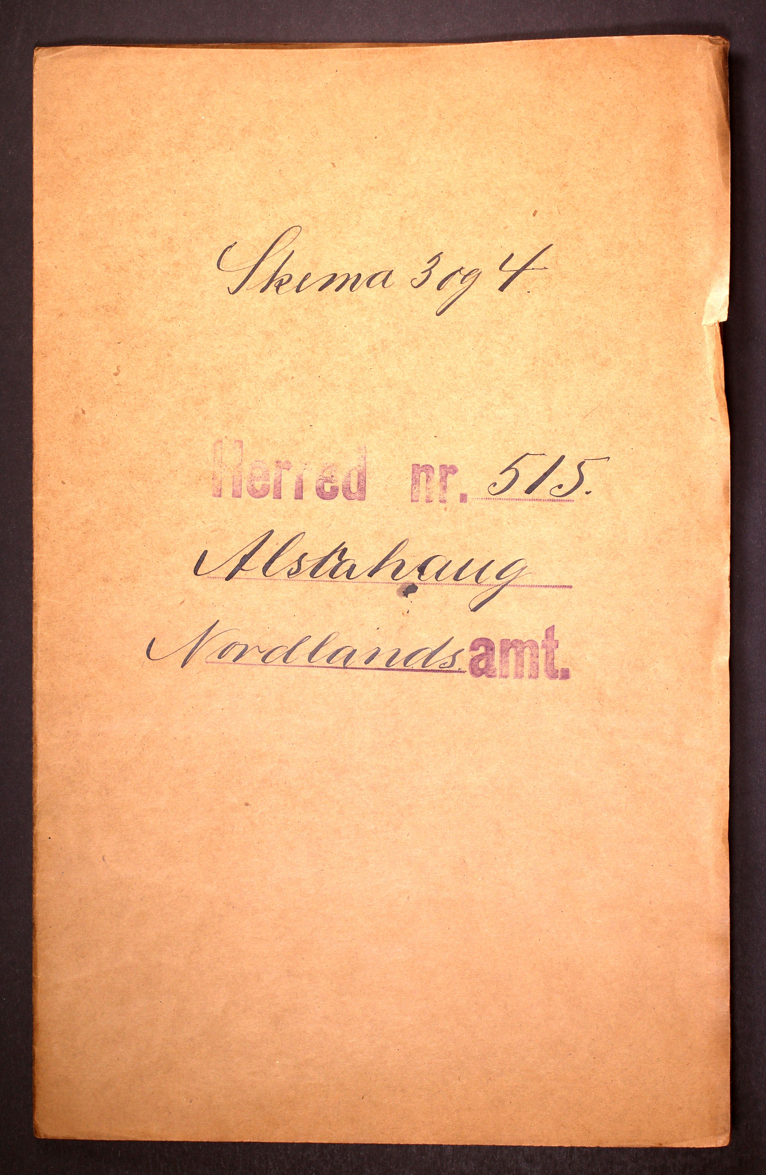 RA, Folketelling 1910 for 1820 Alstahaug herred, 1910, s. 1