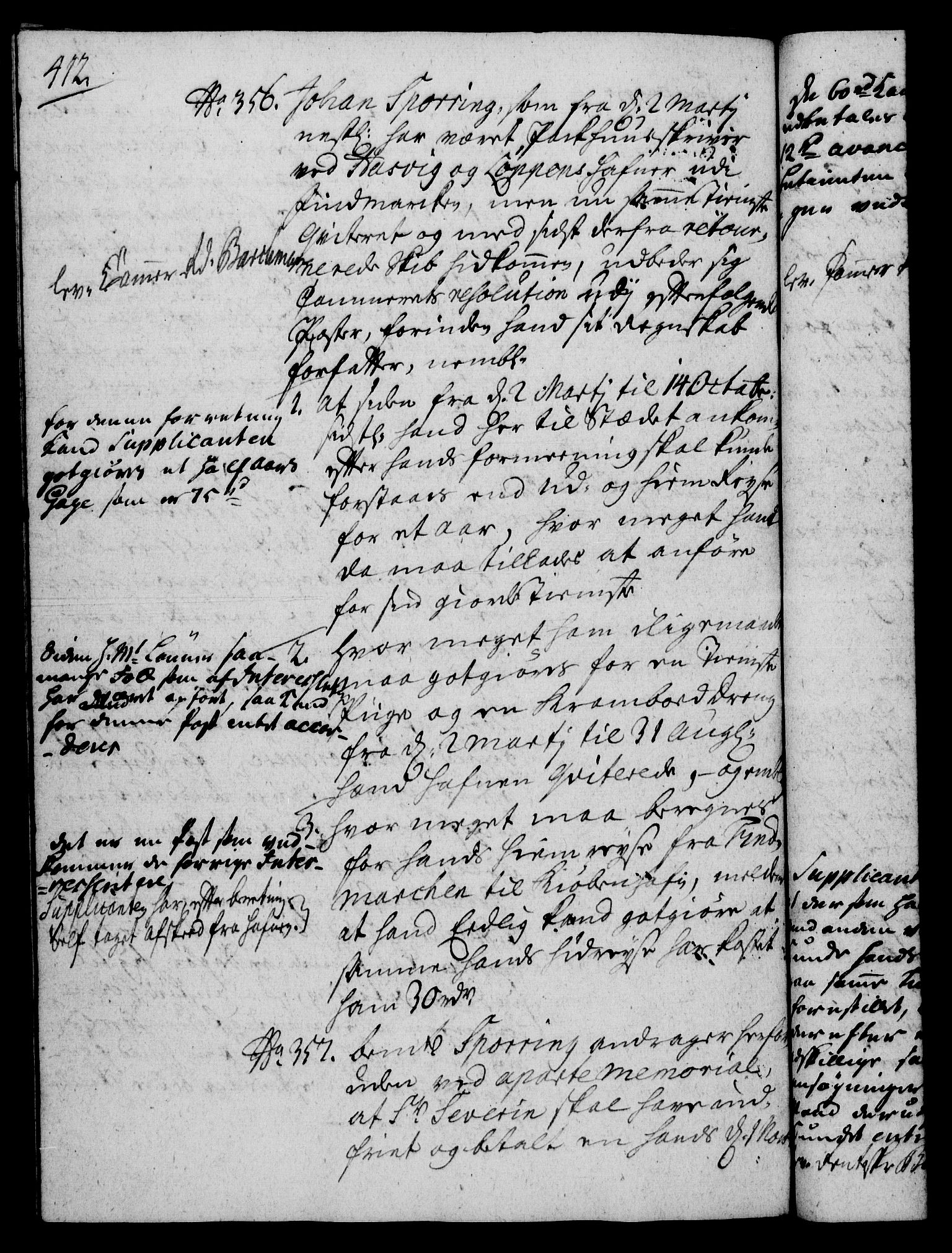 Rentekammeret, Kammerkanselliet, RA/EA-3111/G/Gh/Gha/L0023: Norsk ekstraktmemorialprotokoll (merket RK 53.68), 1741-1742, s. 412