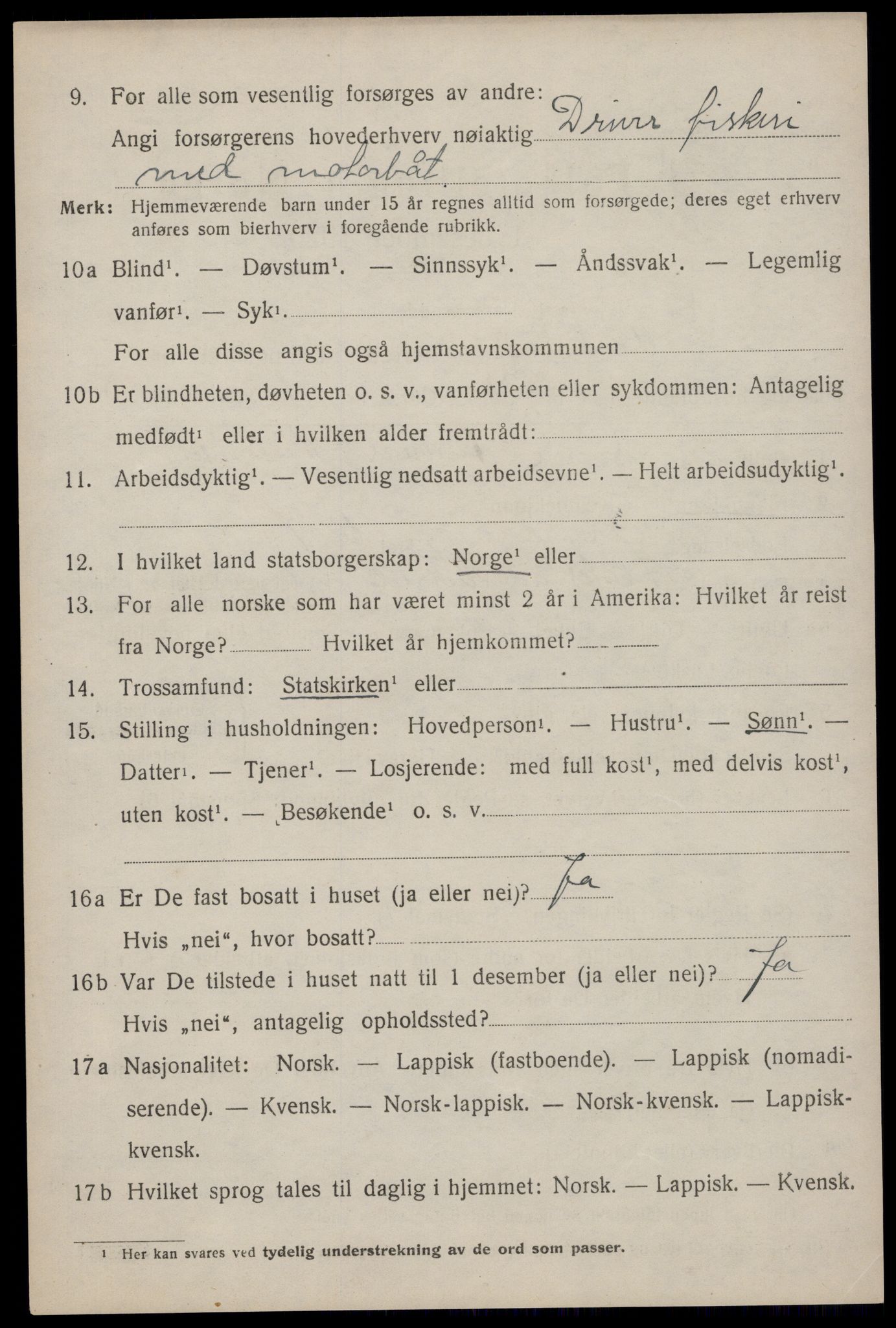 SAT, Folketelling 1920 for 1859 Flakstad herred, 1920, s. 3328