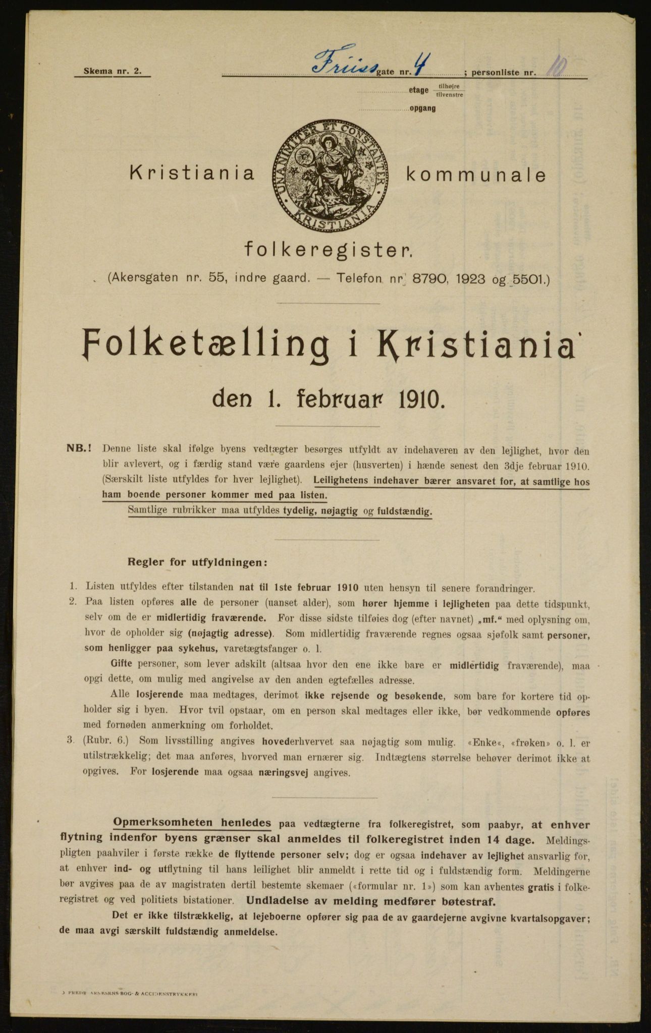 OBA, Kommunal folketelling 1.2.1910 for Kristiania, 1910, s. 25218