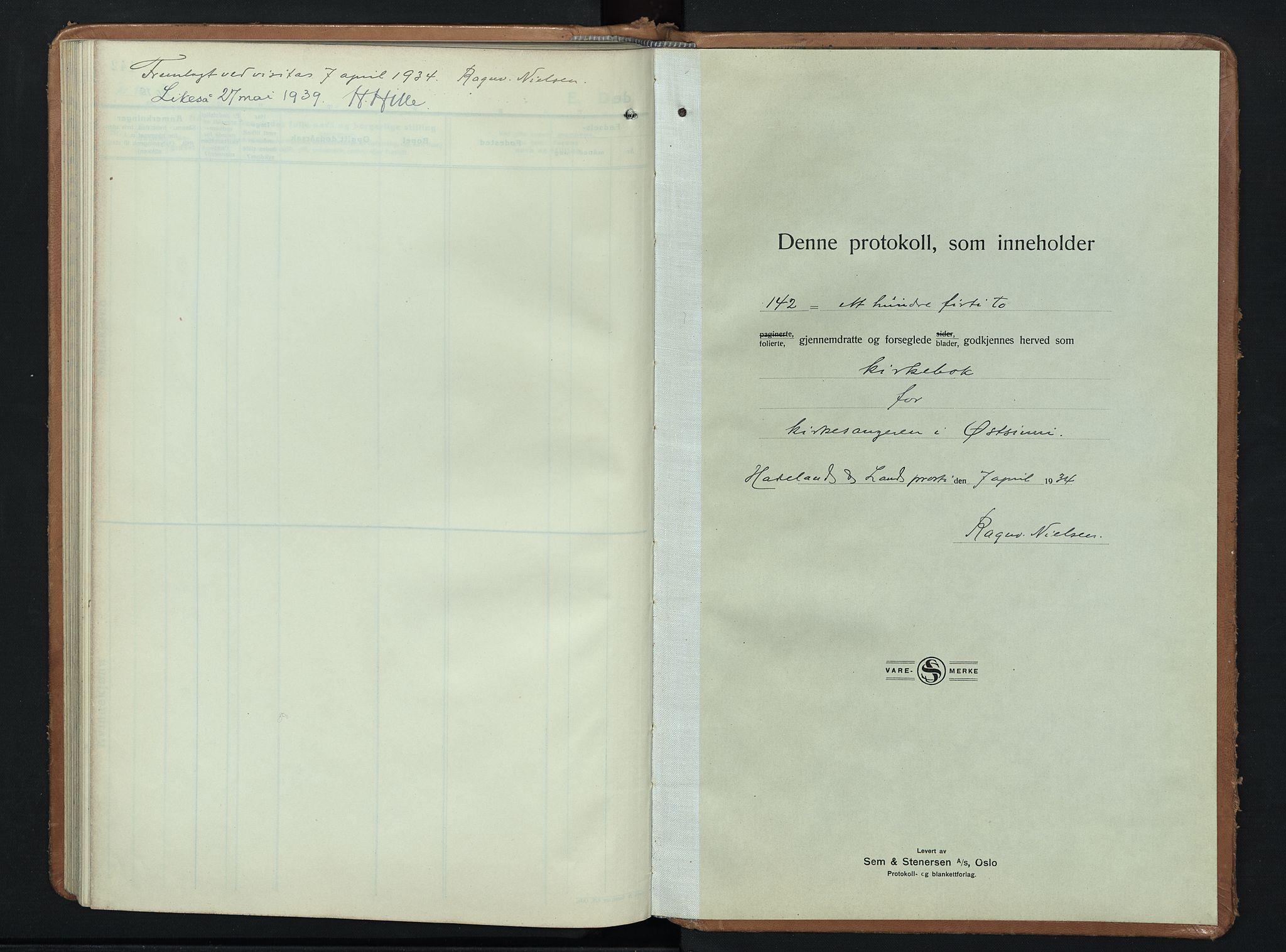 Nordre Land prestekontor, AV/SAH-PREST-124/H/Ha/Hab/L0003: Klokkerbok nr. 3, 1932-1946