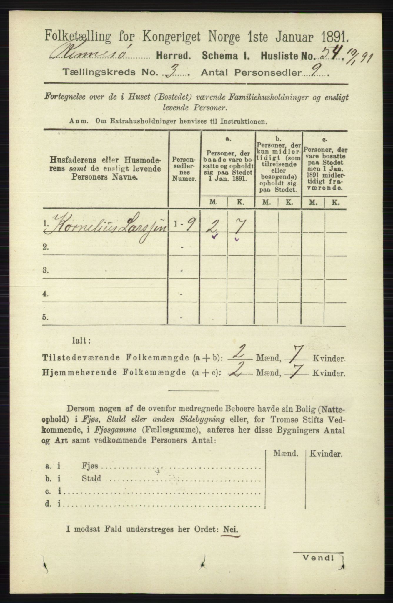 RA, Folketelling 1891 for 1142 Rennesøy herred, 1891, s. 977