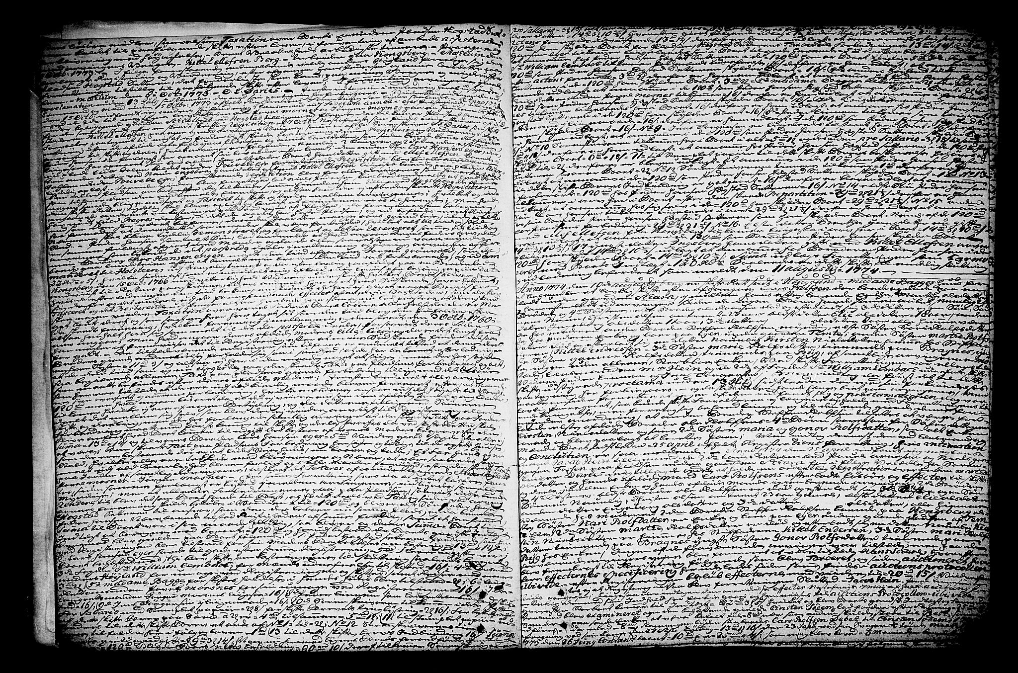 Eiker, Modum og Sigdal sorenskriveri, SAKO/A-123/H/Hb/Hba/L0015b: Skifteprotokoll, 1774-1778, s. 286b-287a
