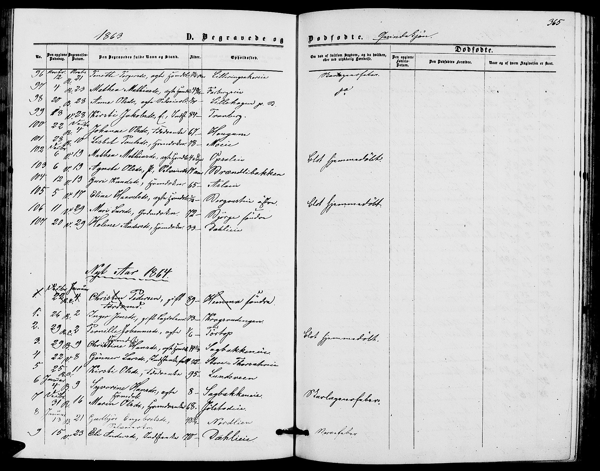 Ringsaker prestekontor, AV/SAH-PREST-014/L/La/L0007: Klokkerbok nr. 7, 1861-1869, s. 365