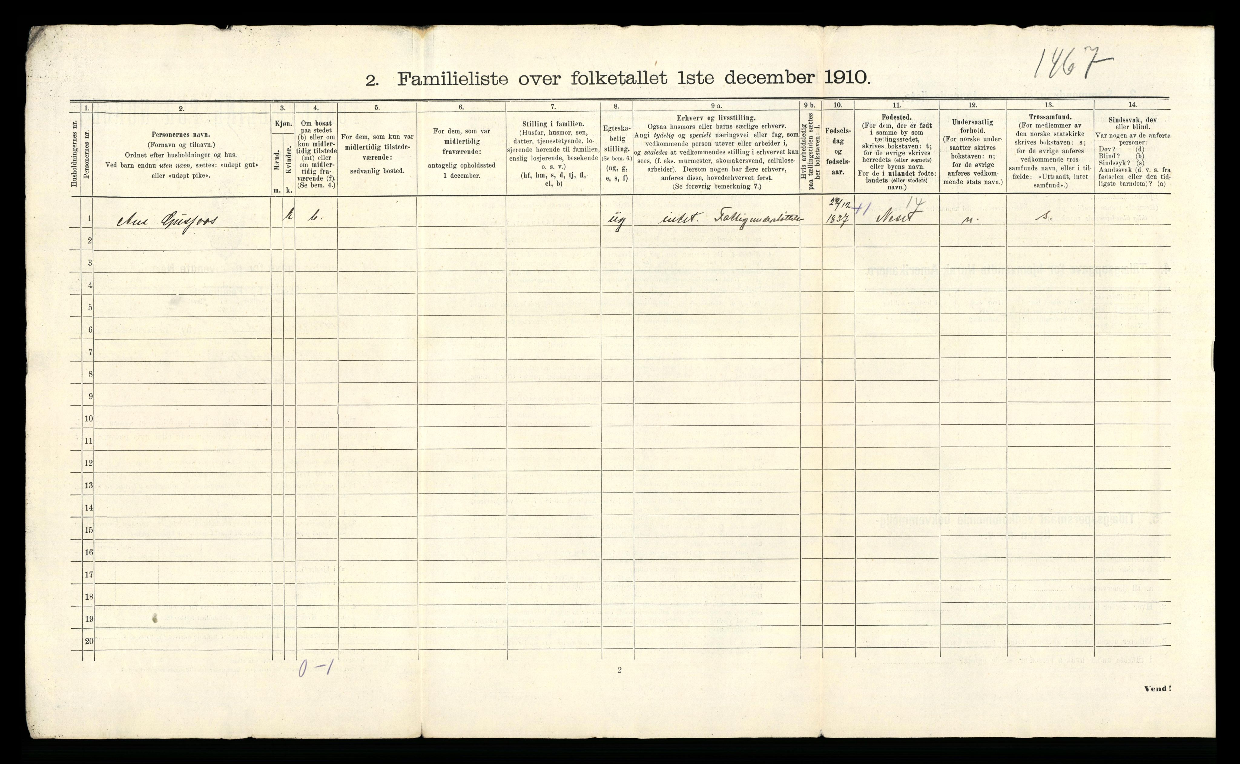 RA, Folketelling 1910 for 1503 Kristiansund kjøpstad, 1910, s. 2630