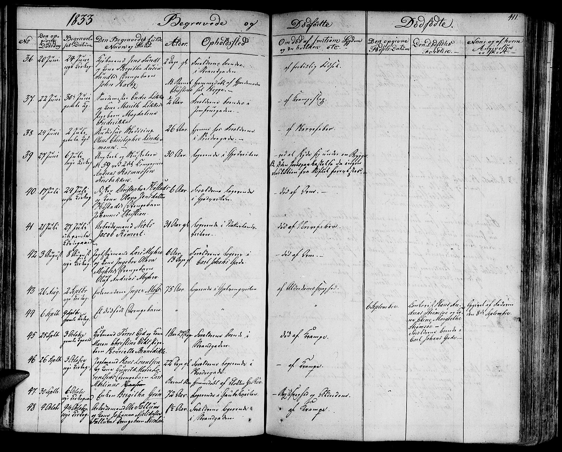 Ministerialprotokoller, klokkerbøker og fødselsregistre - Sør-Trøndelag, SAT/A-1456/602/L0109: Ministerialbok nr. 602A07, 1821-1840, s. 411