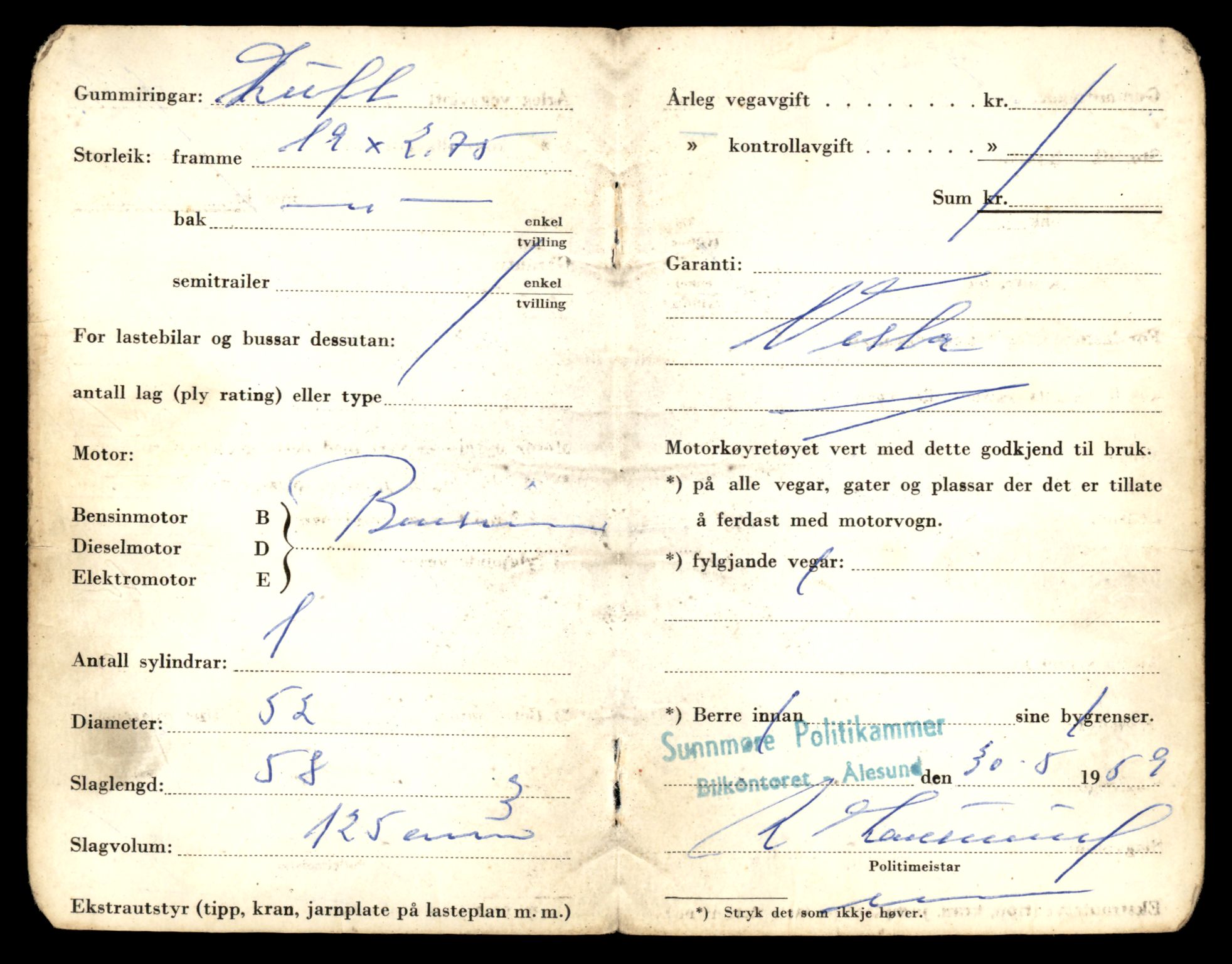 Møre og Romsdal vegkontor - Ålesund trafikkstasjon, AV/SAT-A-4099/F/Fe/L0041: Registreringskort for kjøretøy T 13710 - T 13905, 1927-1998, s. 1176