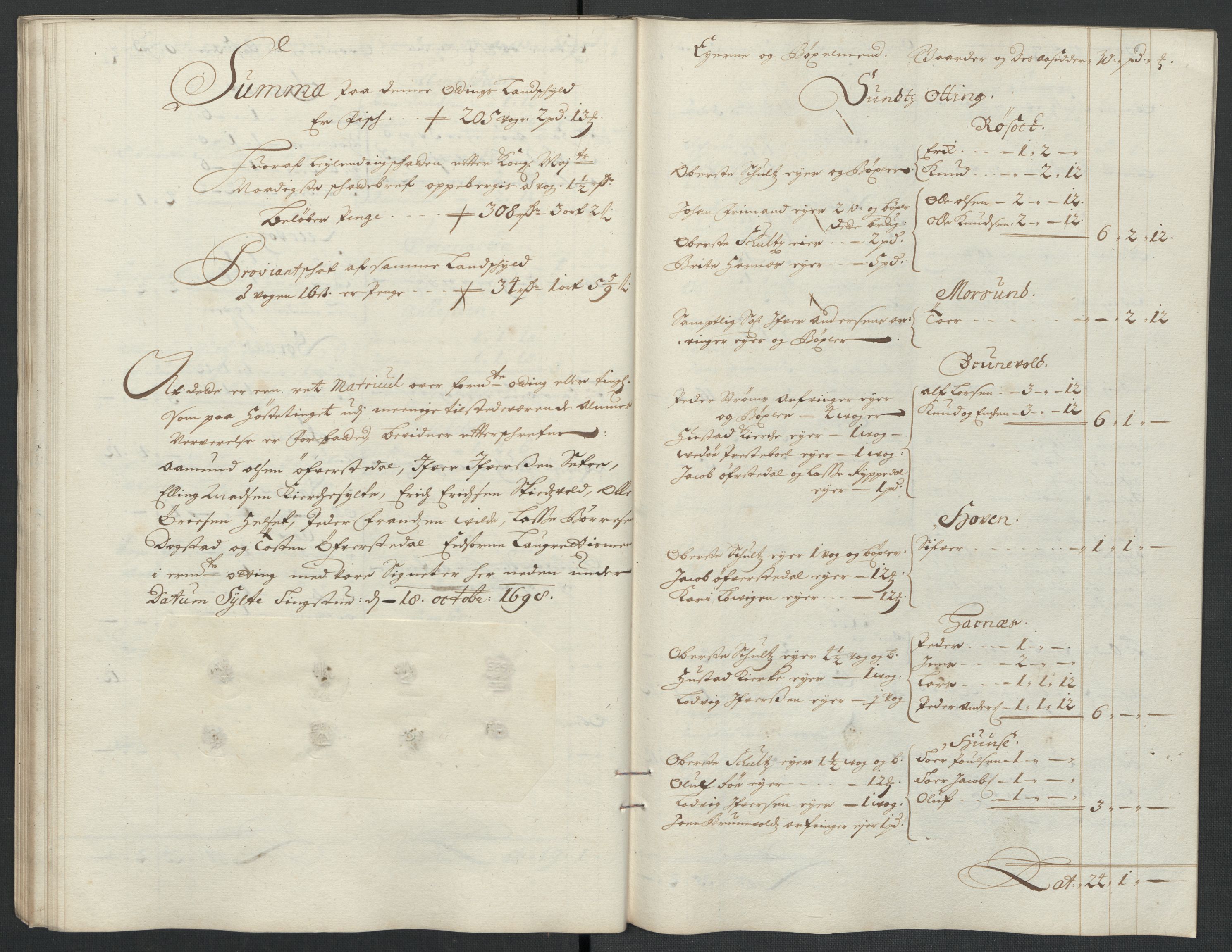 Rentekammeret inntil 1814, Reviderte regnskaper, Fogderegnskap, RA/EA-4092/R55/L3653: Fogderegnskap Romsdal, 1697-1698, s. 286