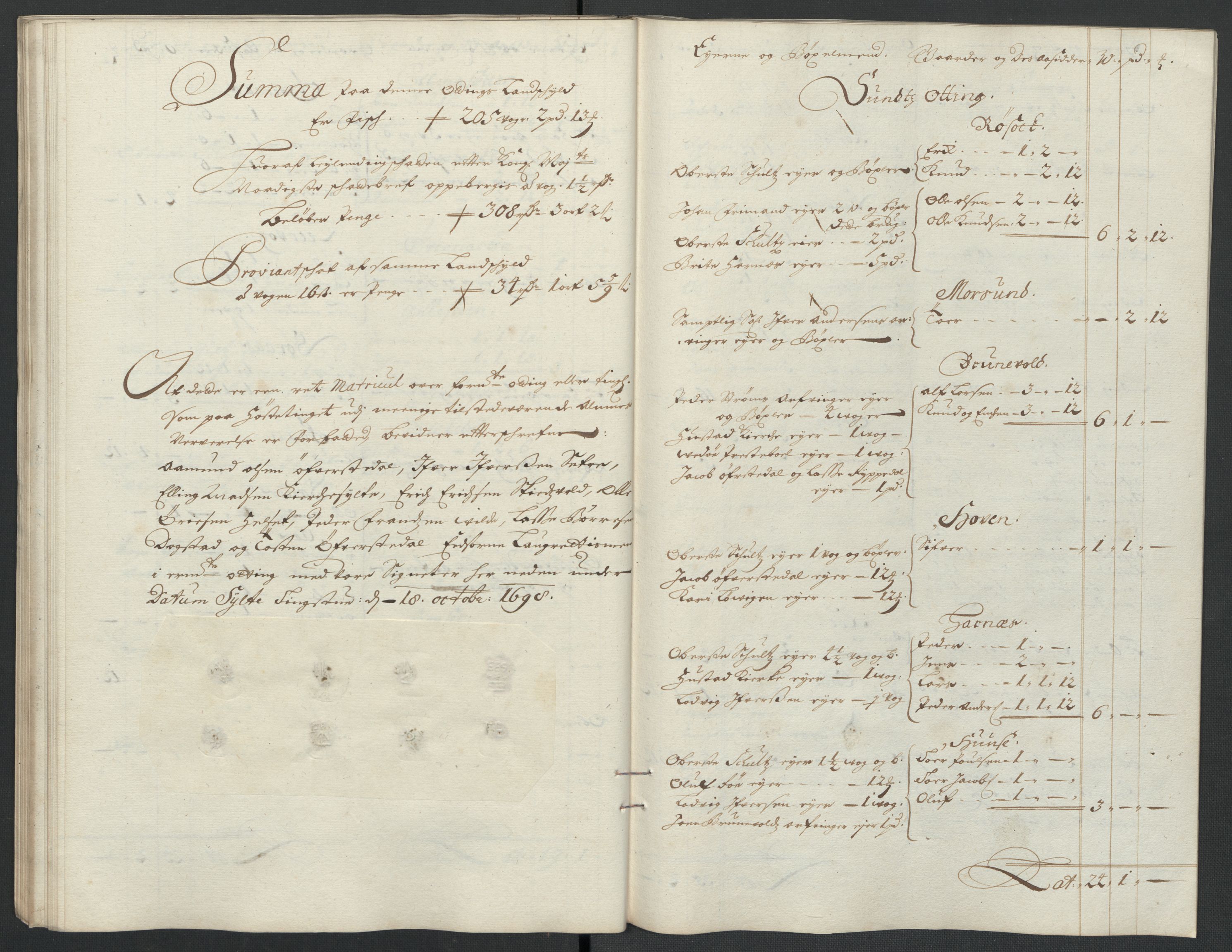 Rentekammeret inntil 1814, Reviderte regnskaper, Fogderegnskap, AV/RA-EA-4092/R55/L3653: Fogderegnskap Romsdal, 1697-1698, s. 286