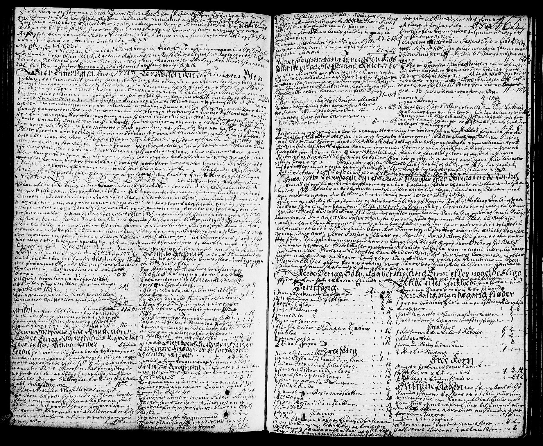 Orkdal sorenskriveri, SAT/A-4169/1/3/3Aa/L0007: Skifteprotokoller, 1767-1782, s. 464b-465a