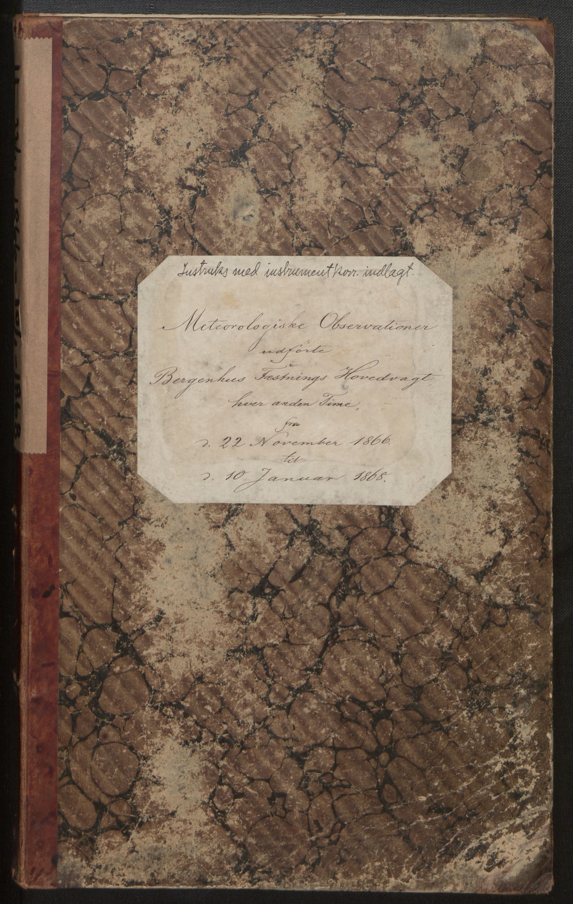 Lepraarkiver - Lungegaardshospitalet, AV/SAB-A-60501/E/Ea/L0004: Observasjoner, 1866-1868