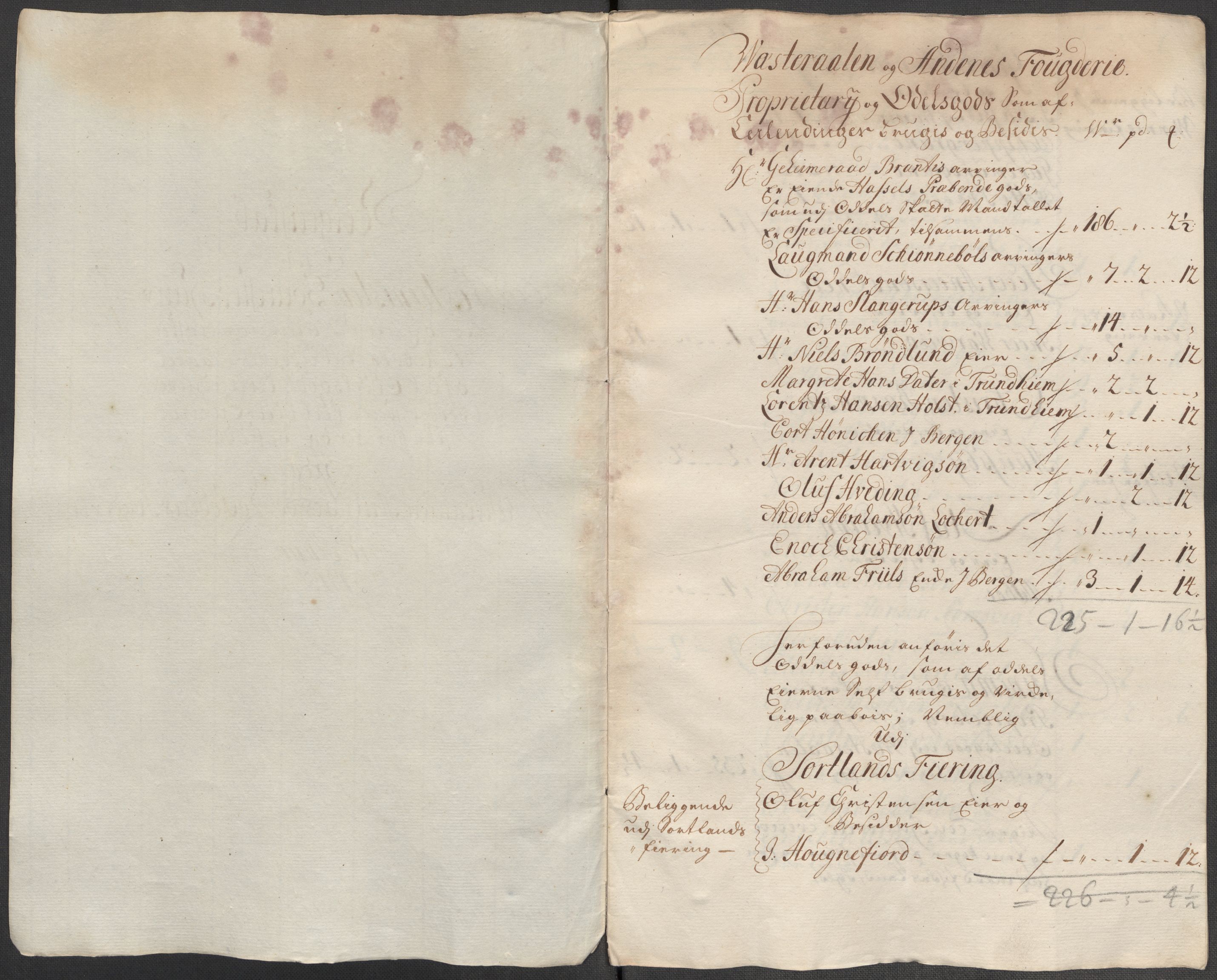 Rentekammeret inntil 1814, Reviderte regnskaper, Fogderegnskap, AV/RA-EA-4092/R67/L4681: Fogderegnskap Vesterålen, Andenes og Lofoten, 1715, s. 59