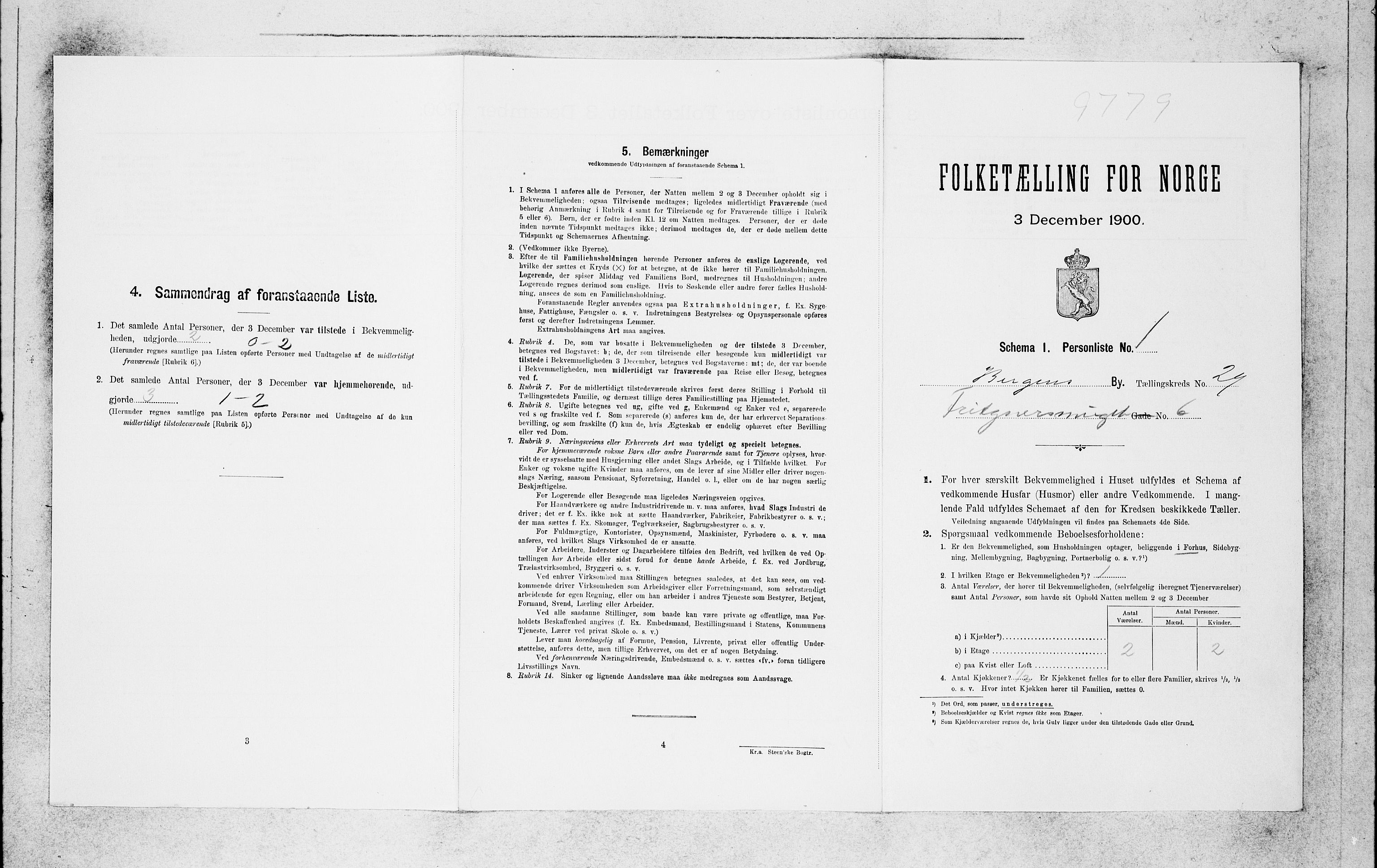 SAB, Folketelling 1900 for 1301 Bergen kjøpstad, 1900, s. 6102