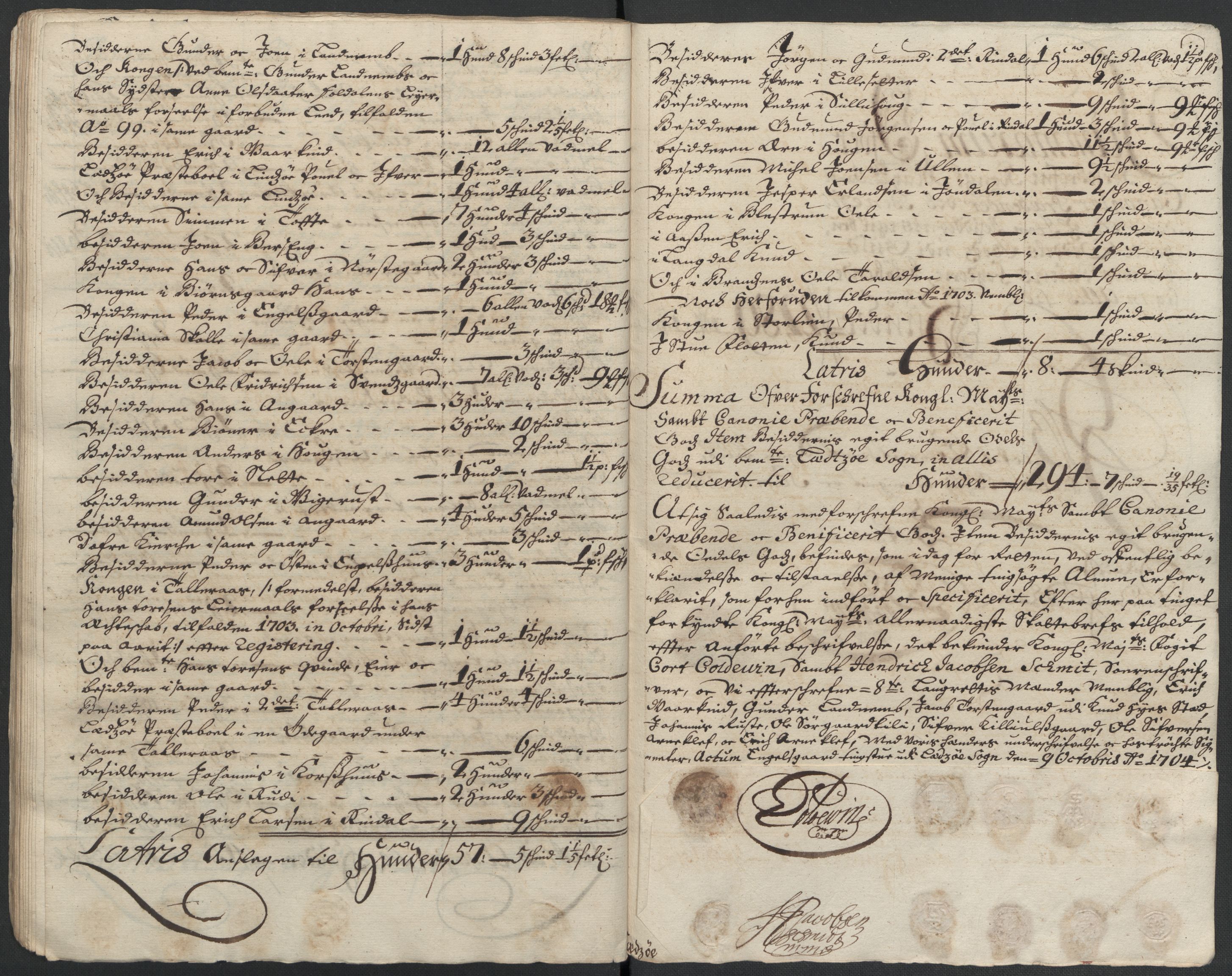 Rentekammeret inntil 1814, Reviderte regnskaper, Fogderegnskap, AV/RA-EA-4092/R17/L1177: Fogderegnskap Gudbrandsdal, 1704, s. 181