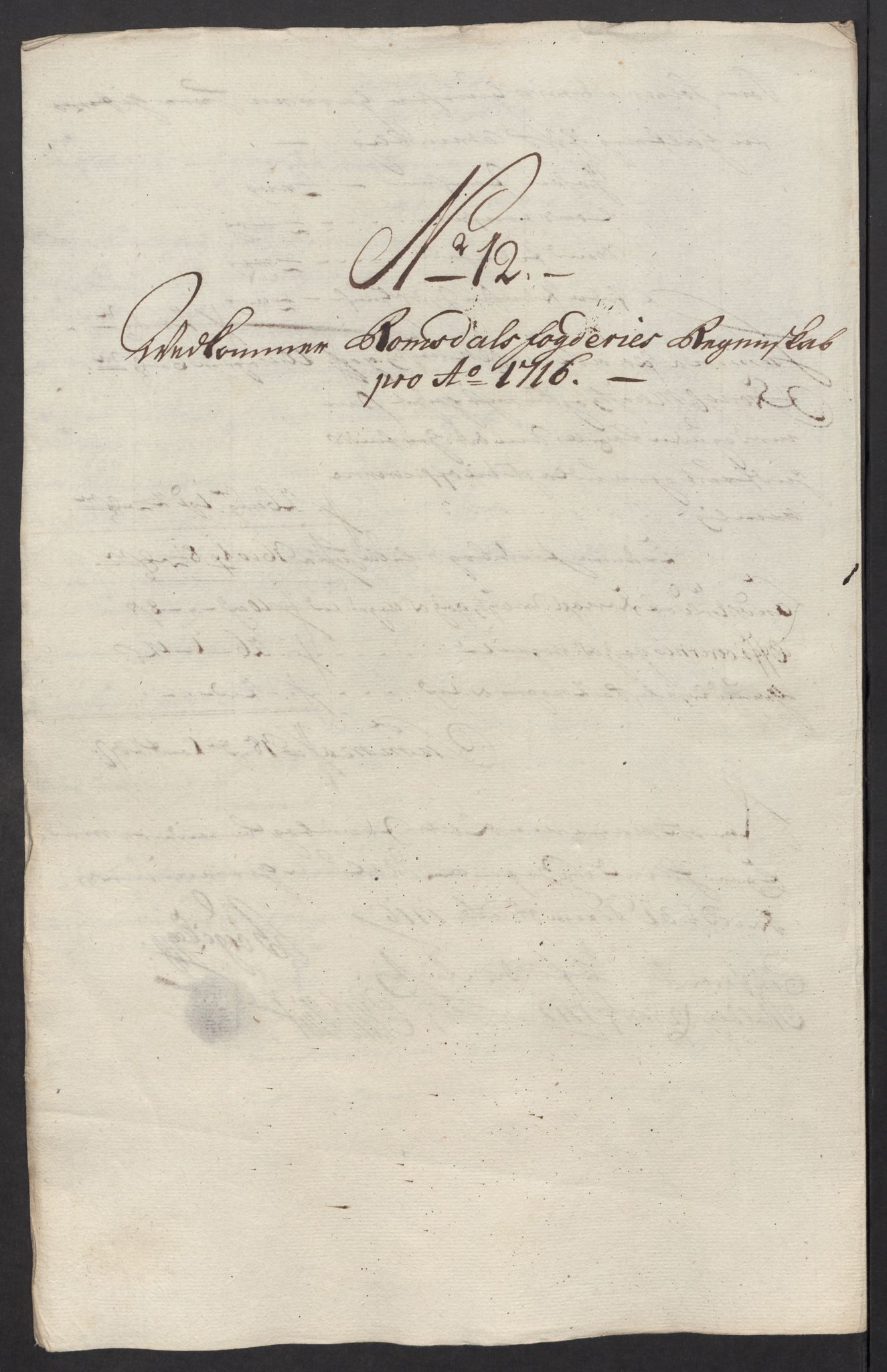 Rentekammeret inntil 1814, Reviderte regnskaper, Fogderegnskap, RA/EA-4092/R55/L3663: Fogderegnskap Romsdal, 1715-1716, s. 385