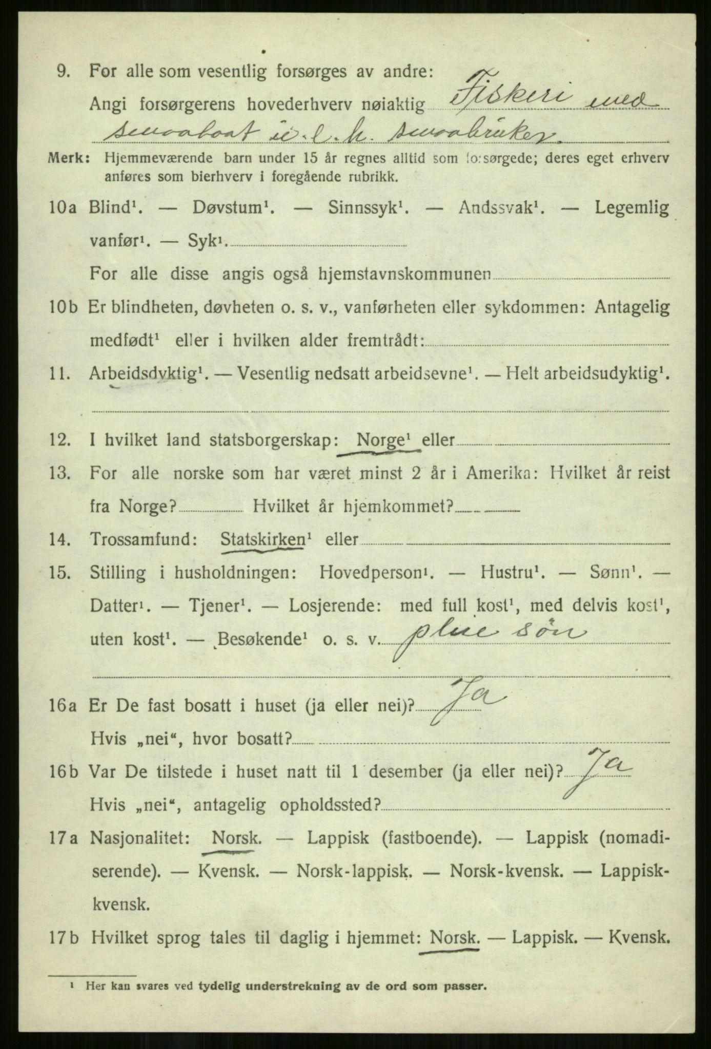 SATØ, Folketelling 1920 for 1941 Skjervøy herred, 1920, s. 6634
