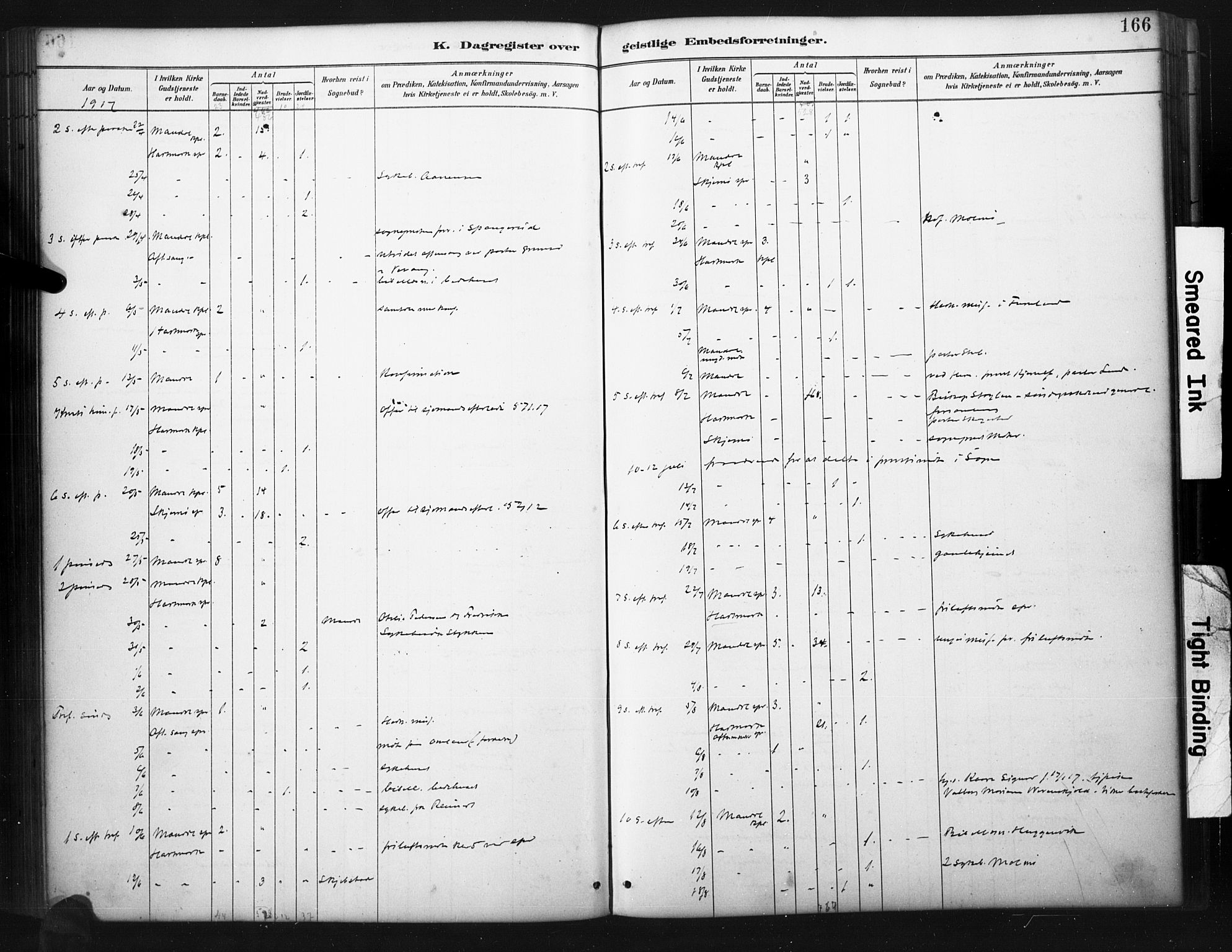 Mandal sokneprestkontor, SAK/1111-0030/F/Fa/Faa/L0017: Ministerialbok nr. A 17, 1880-1926, s. 166