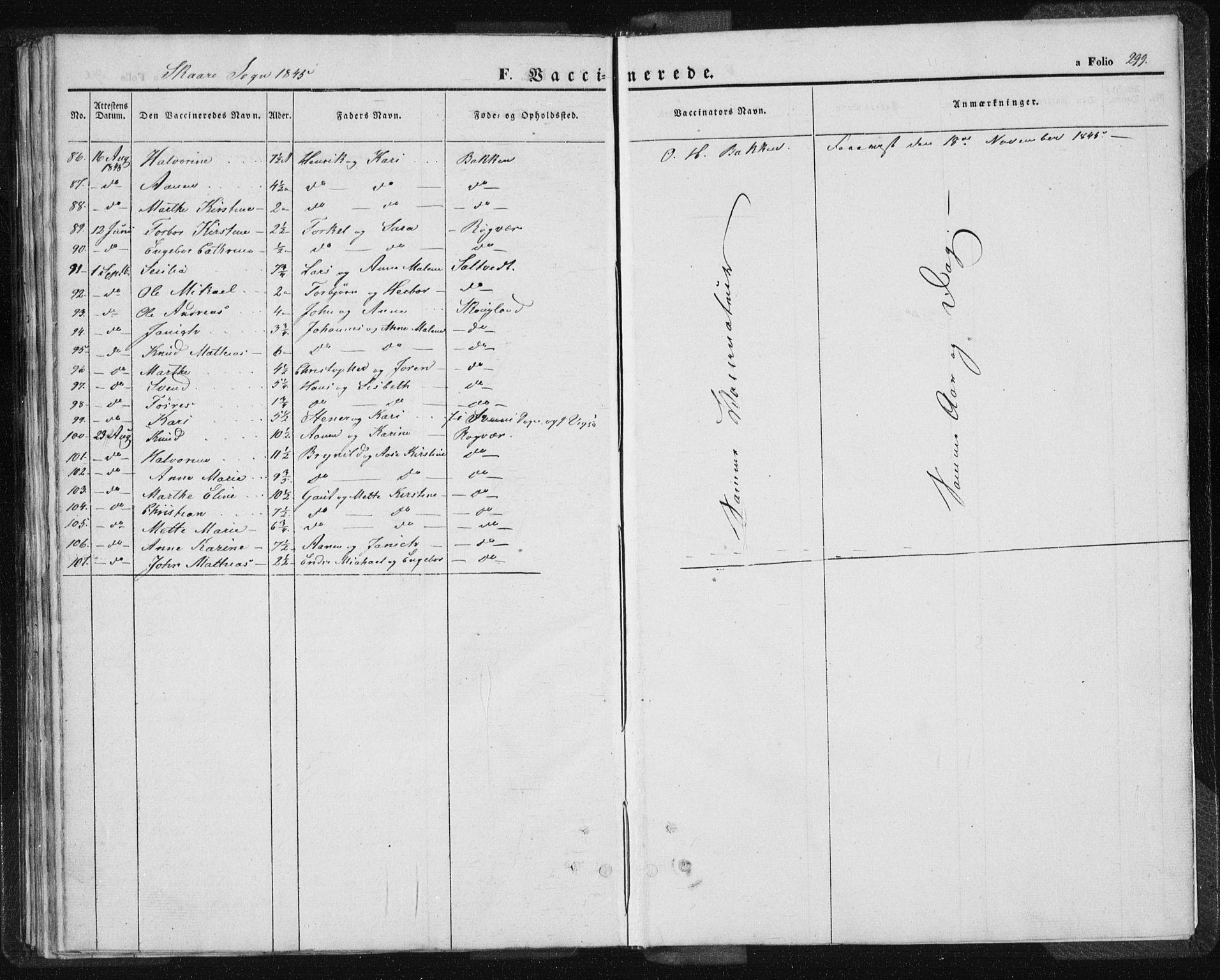 Torvastad sokneprestkontor, SAST/A -101857/H/Ha/Haa/L0005: Ministerialbok nr. A 5, 1836-1847, s. 299