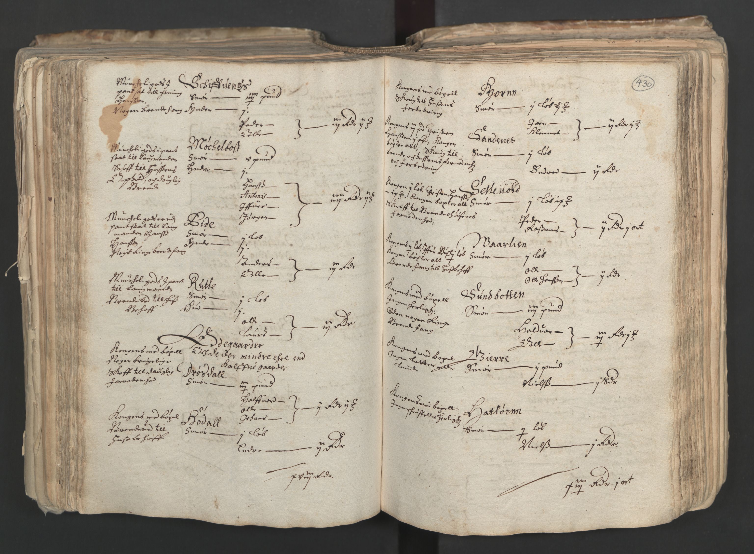 Rentekammeret inntil 1814, Realistisk ordnet avdeling, AV/RA-EA-4070/L/L0024/0001: Bergen lagdømme: / [A]: Alminnelig jordebok og skattemanntall (6 dalers kontribusjonsskatt). Sunnhordland, Hardanger, Nordhordland, Voss, Indre Sogn, Ytre Sogn, Sunnfjord, Nordfjord og Sunnmøre fogderi., 1661, s. 429b-430a