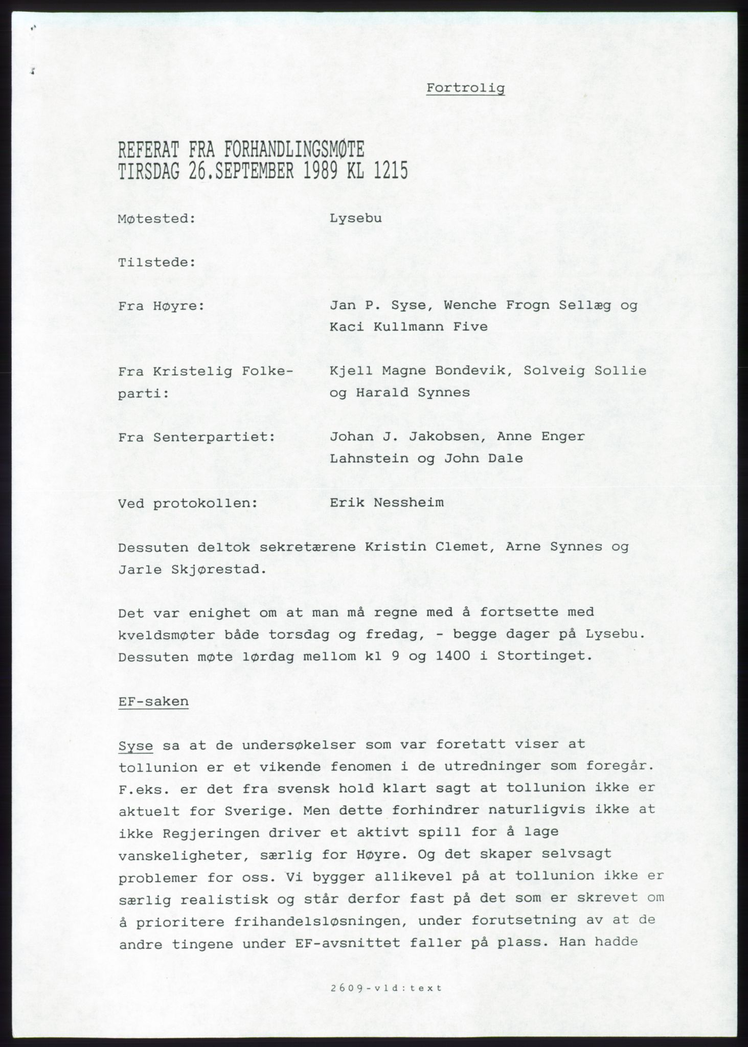 Forhandlingsmøtene 1989 mellom Høyre, KrF og Senterpartiet om dannelse av regjering, RA/PA-0697/A/L0001: Forhandlingsprotokoll med vedlegg, 1989, s. 224