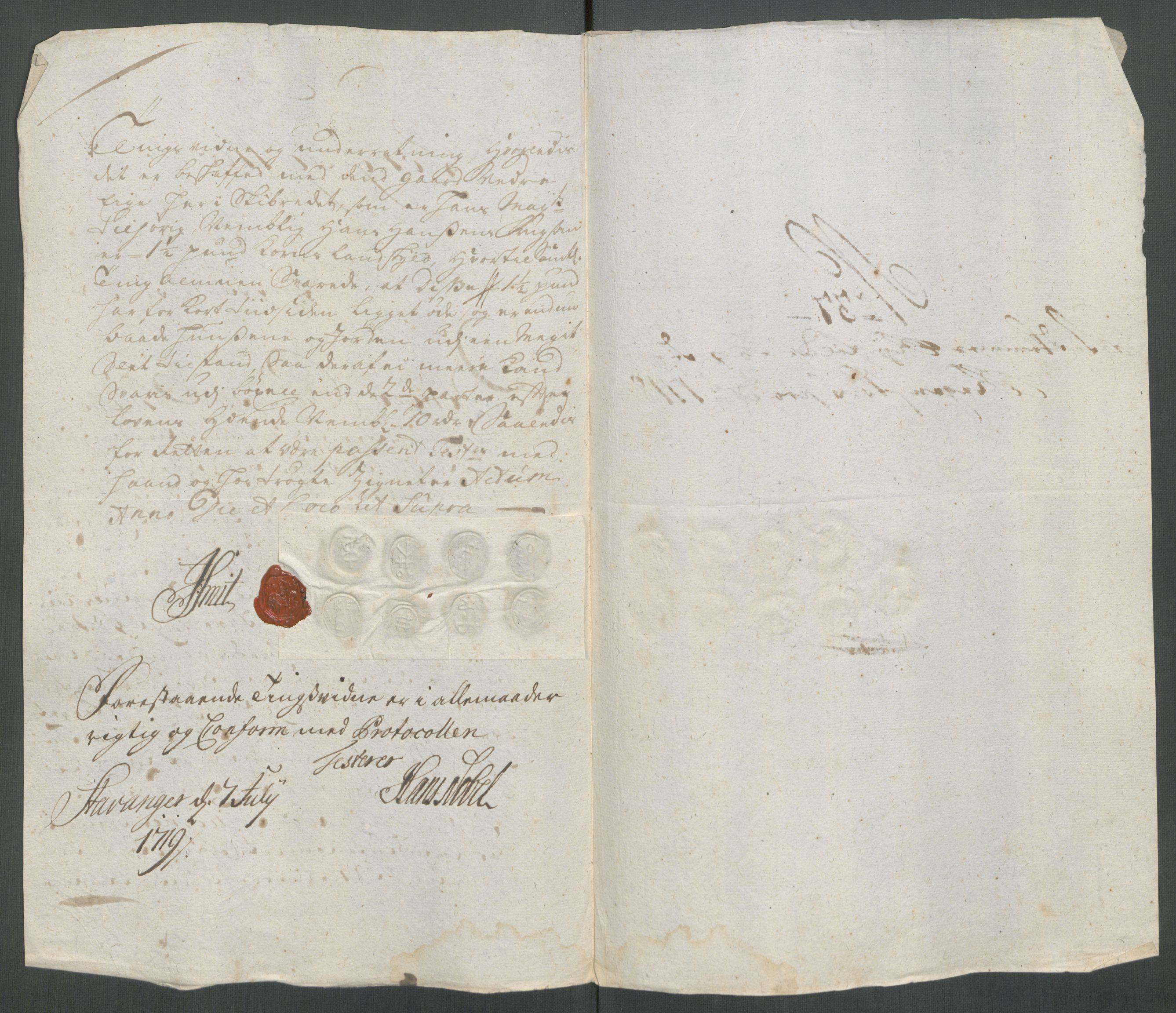 Rentekammeret inntil 1814, Reviderte regnskaper, Fogderegnskap, RA/EA-4092/R47/L2871: Fogderegnskap Ryfylke, 1718, s. 249