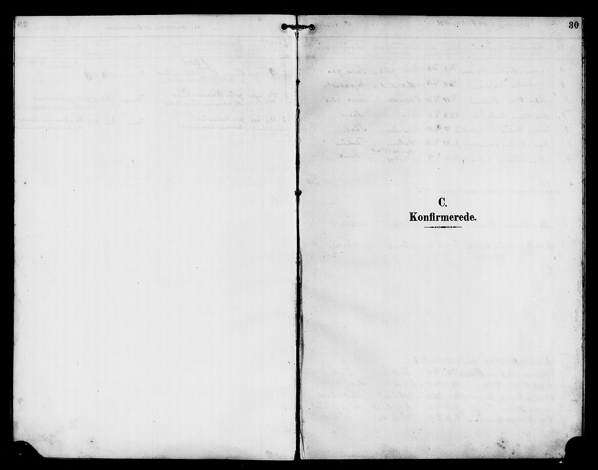Davik sokneprestembete, SAB/A-79701/H/Hab/Habd/L0002: Klokkerbok nr. D 2, 1890-1919, s. 30