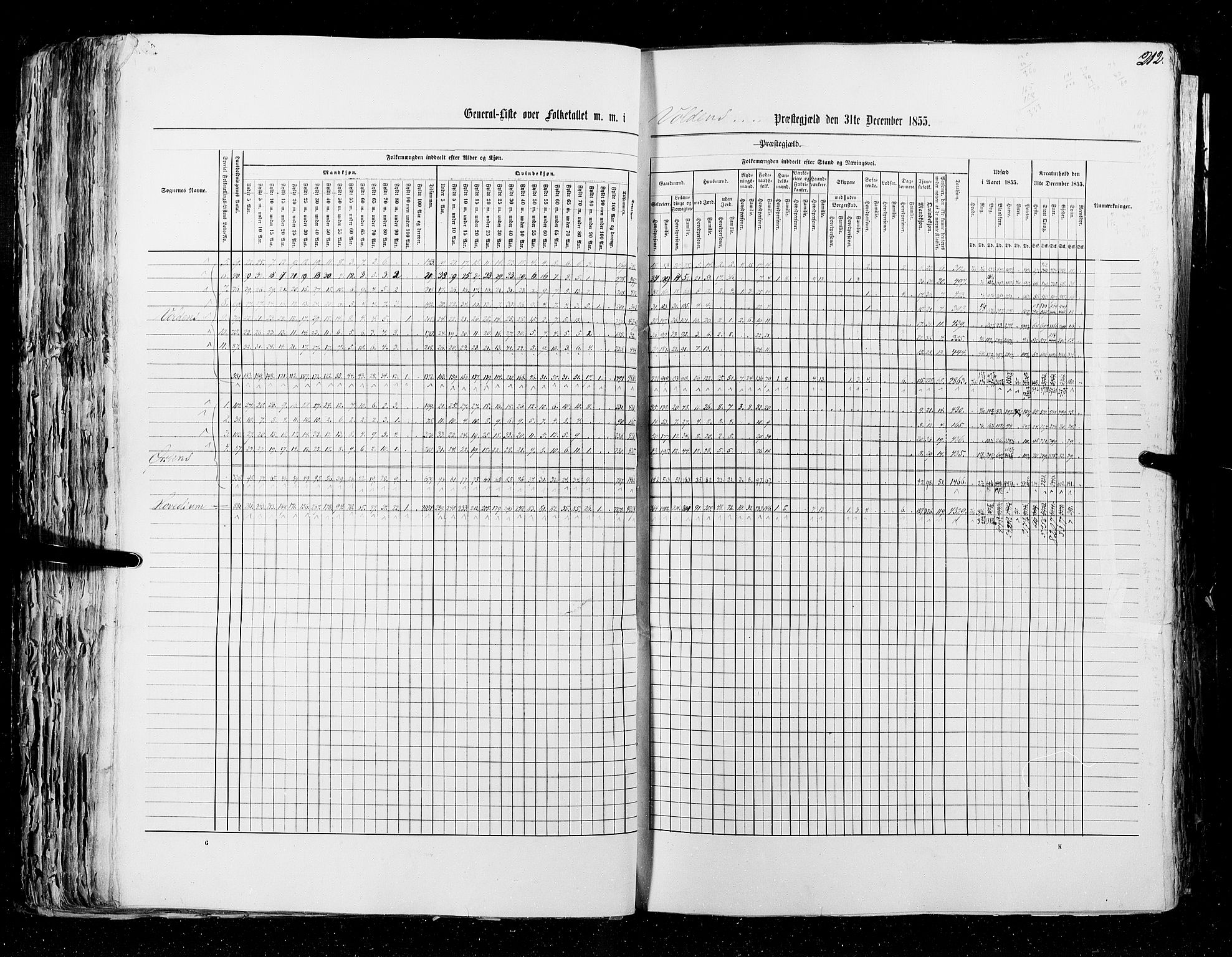 RA, Folketellingen 1855, bind 5: Nordre Bergenhus amt, Romsdal amt og Søndre Trondhjem amt, 1855, s. 212