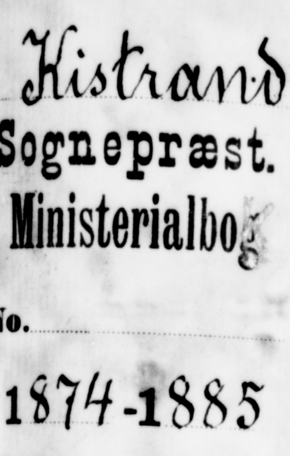 Kistrand/Porsanger sokneprestembete, SATØ/S-1351/H/Hb/L0003.klokk: Klokkerbok nr. 3, 1874-1885
