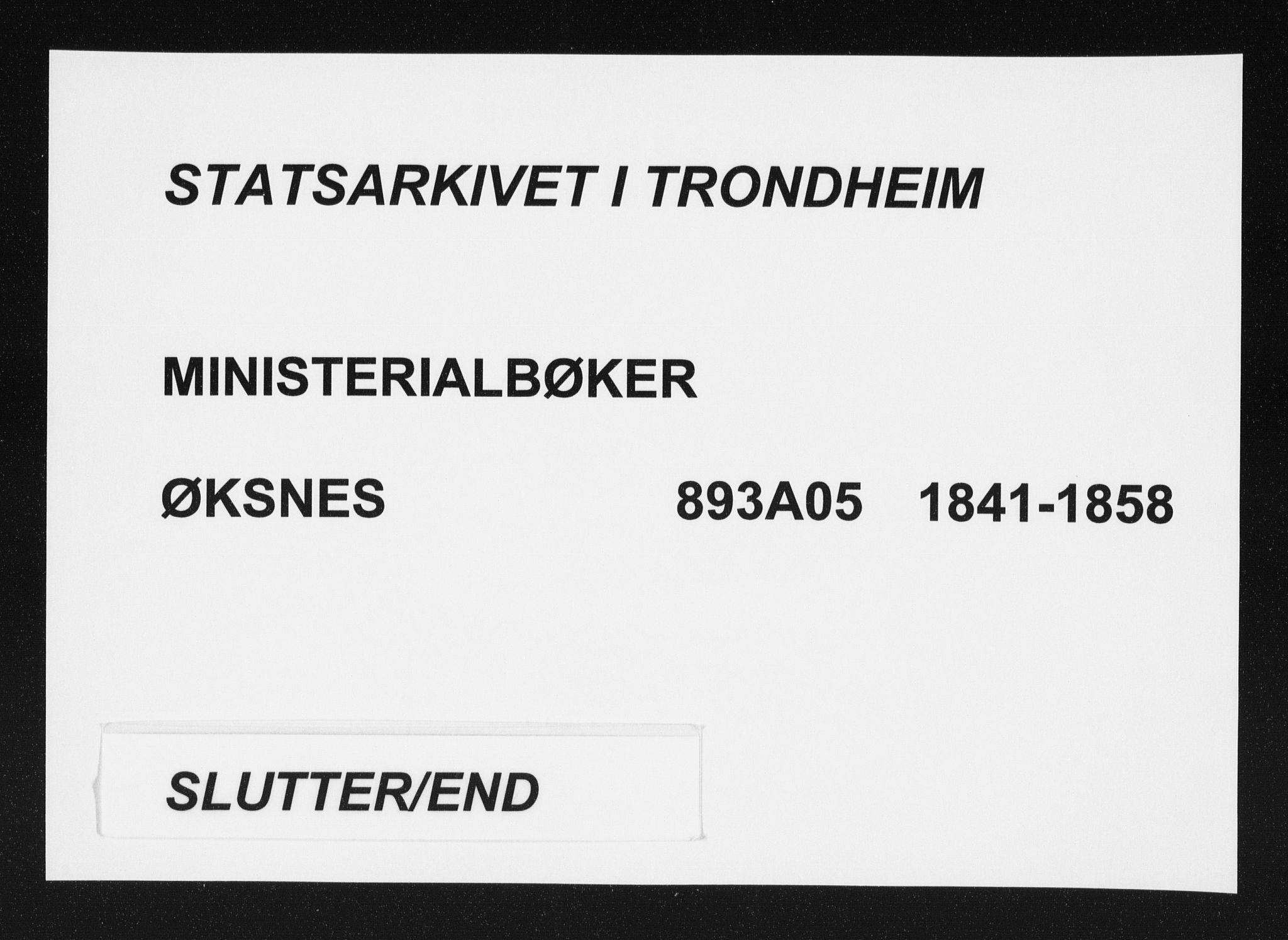 Ministerialprotokoller, klokkerbøker og fødselsregistre - Nordland, AV/SAT-A-1459/893/L1332: Ministerialbok nr. 893A05, 1841-1858