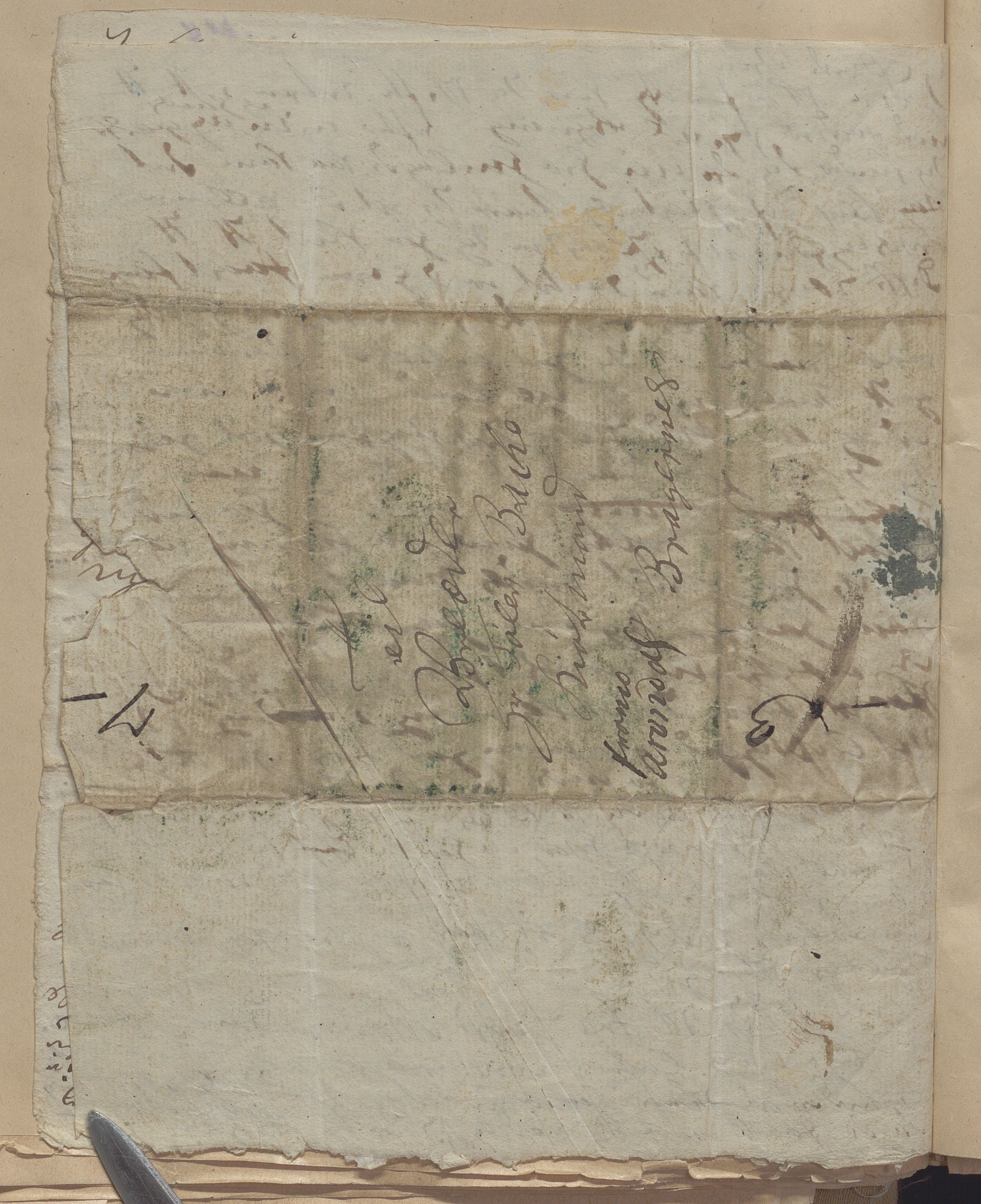 Heggtveitsamlingen, TMF/A-1007/H/L0050: Innbundne brev, Ms A, med innlagt registratur. , 1800-1850