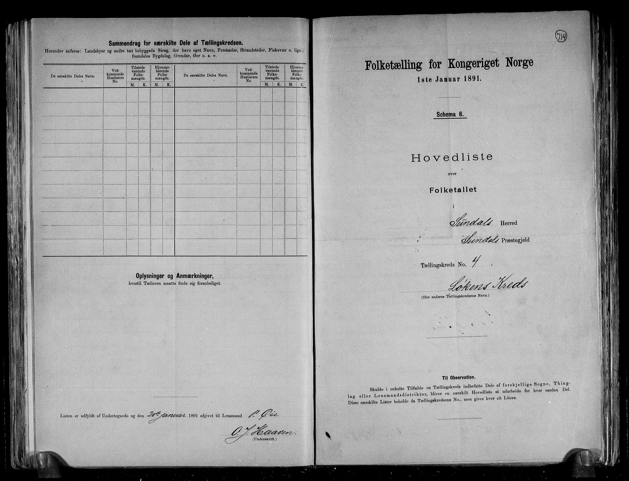 RA, Folketelling 1891 for 1563 Sunndal herred, 1891, s. 10
