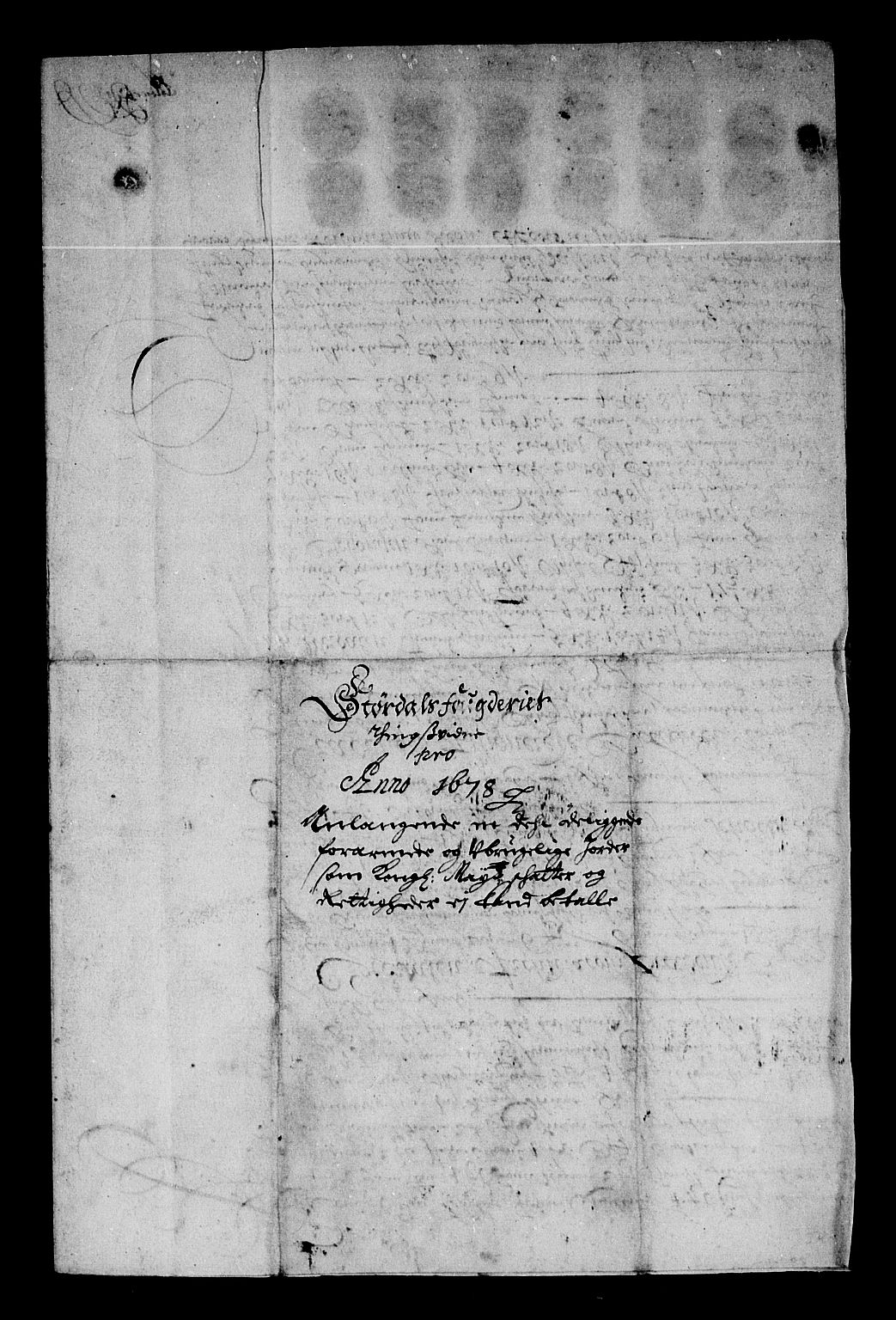 Rentekammeret inntil 1814, Reviderte regnskaper, Stiftamtstueregnskaper, Trondheim stiftamt og Nordland amt, AV/RA-EA-6044/R/Re/L0050: Trondheim stiftamt og Nordland amt, 1678